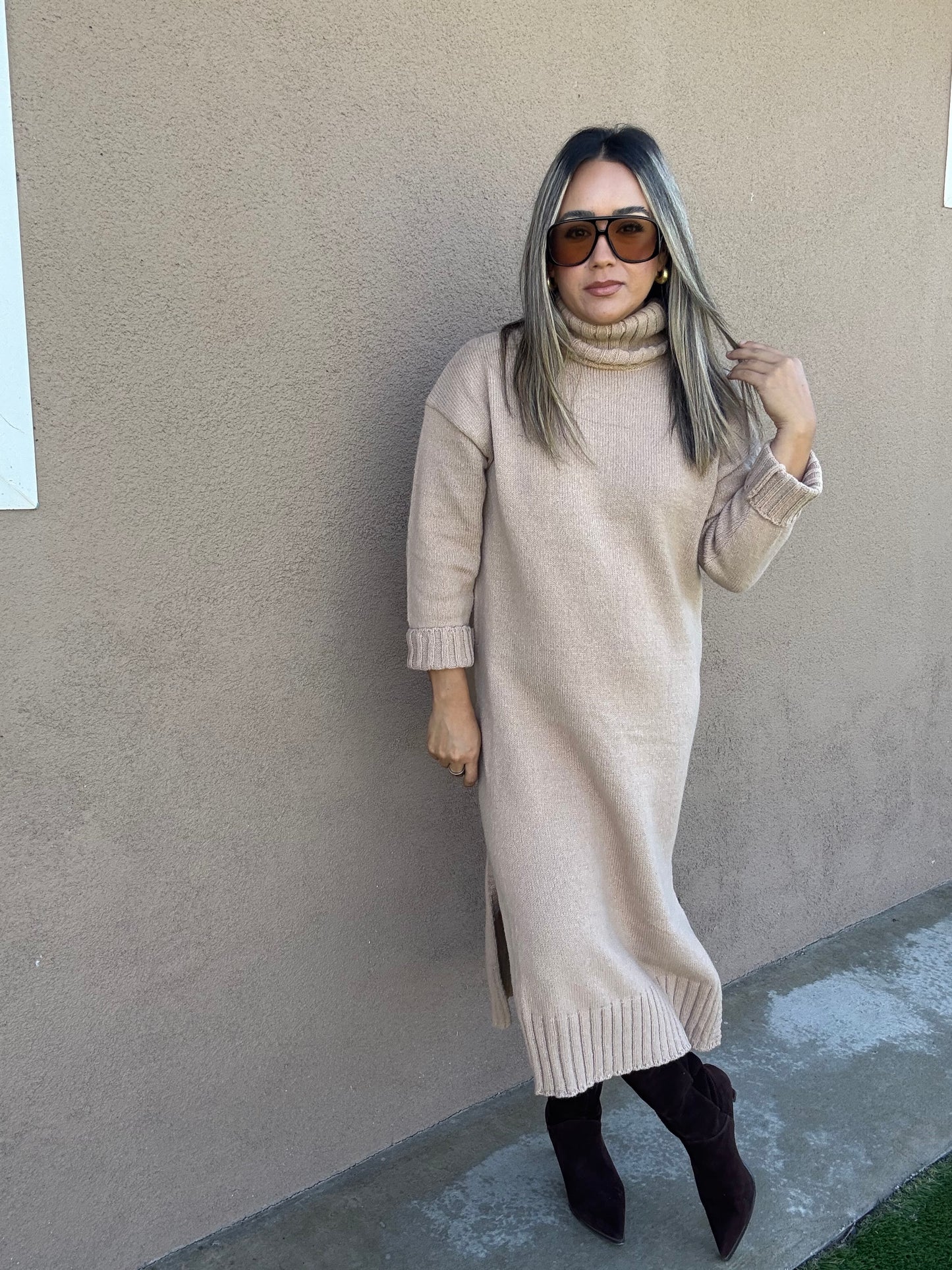 Harvest Turtleneck Dress