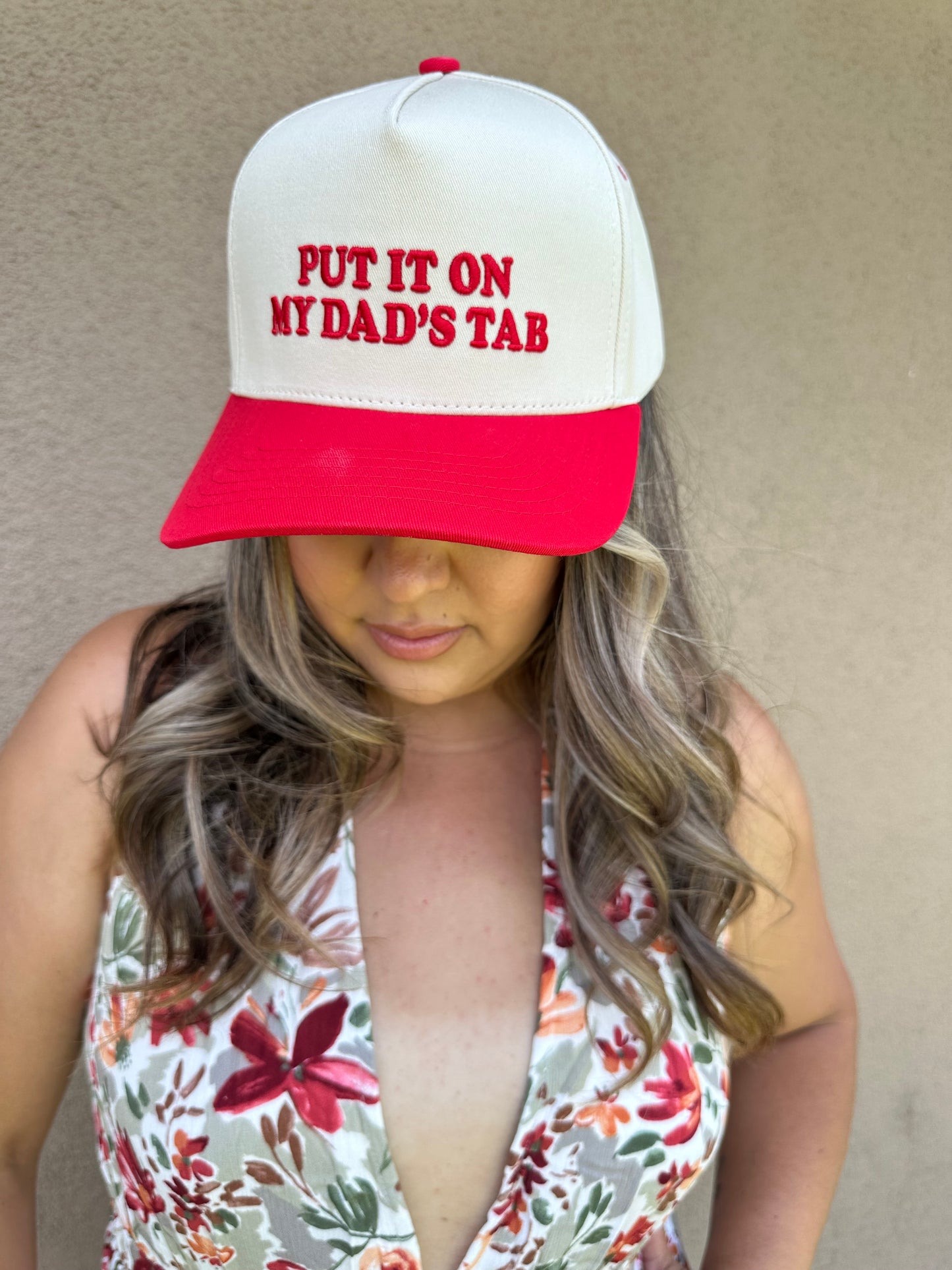 Put it On My Dad’s Tab Hat- Cherry Red