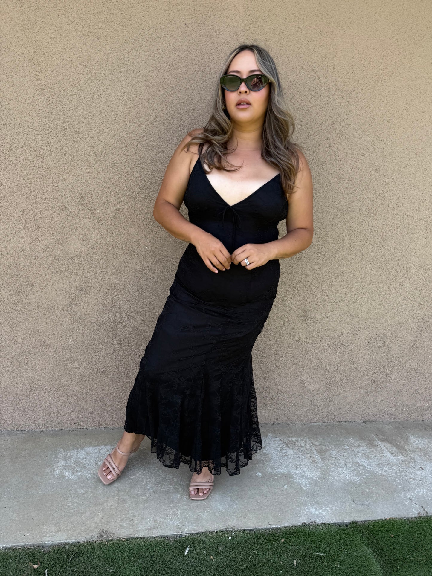 Karolina Long Lace Dress
