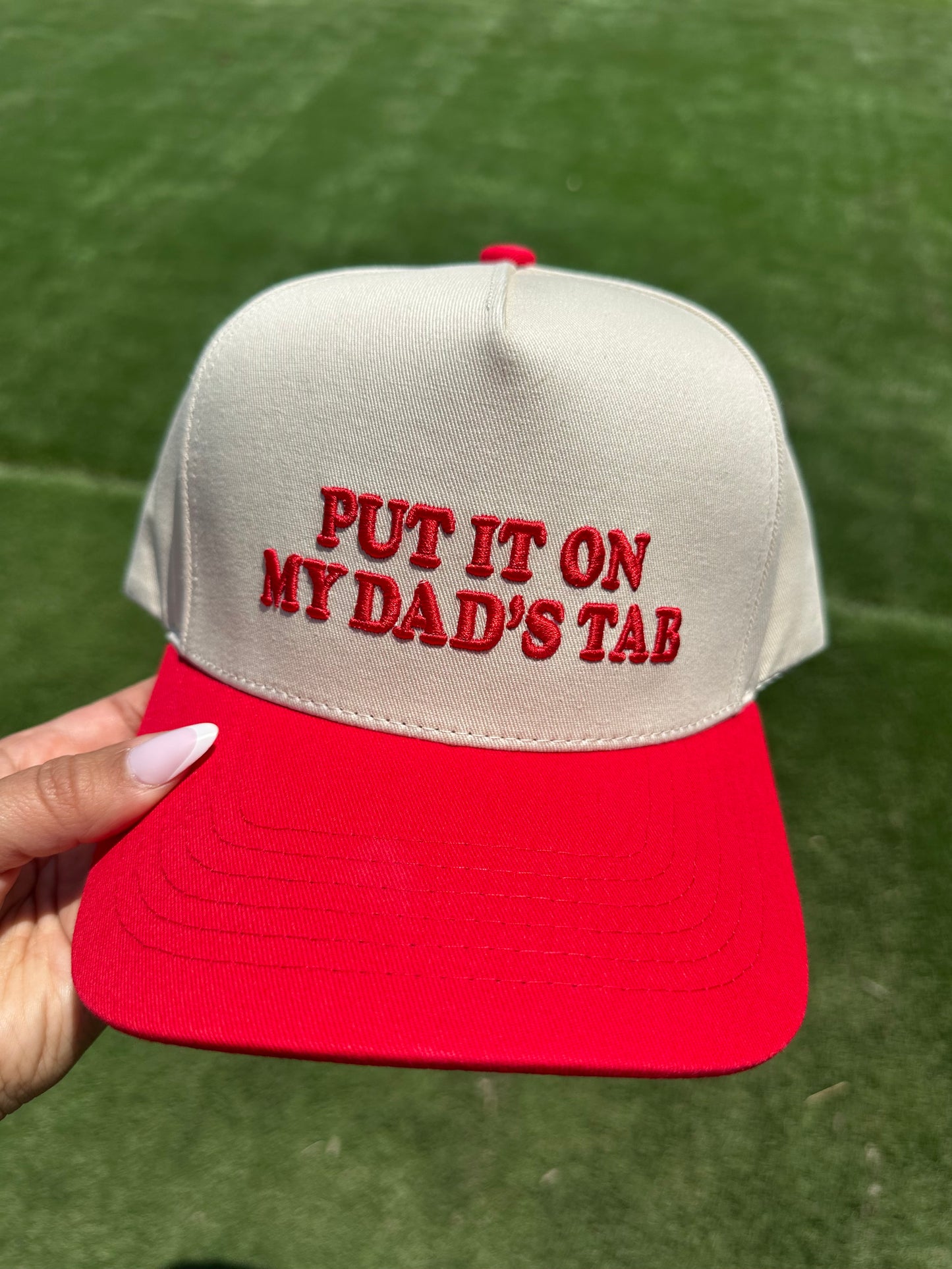 Put it On My Dad’s Tab Hat- Cherry Red