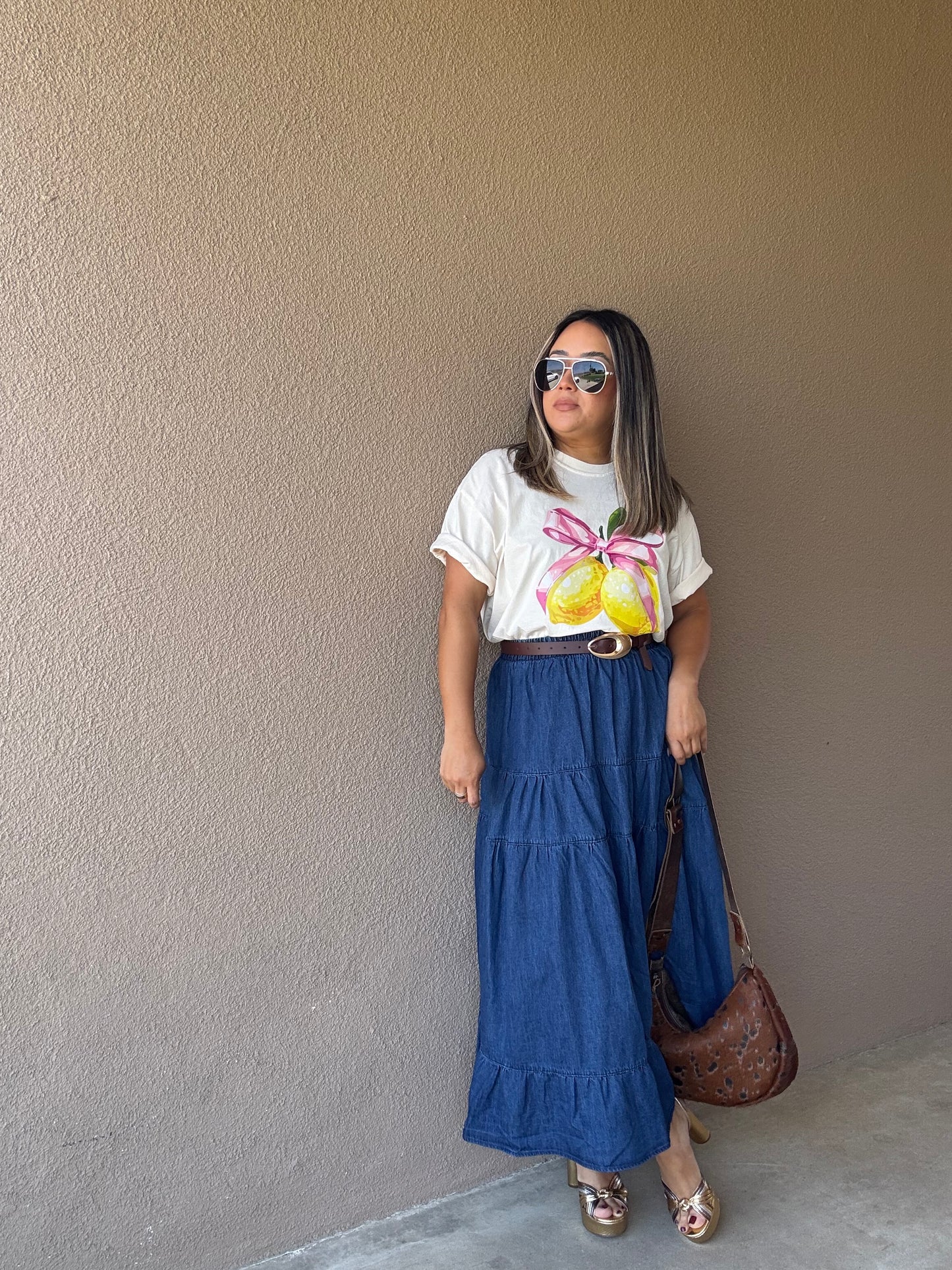 Limoncito Pink Bow Tee