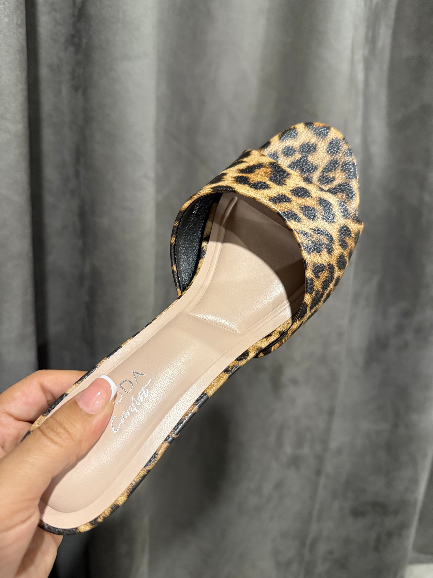 Angie Leopard Kitten Heel