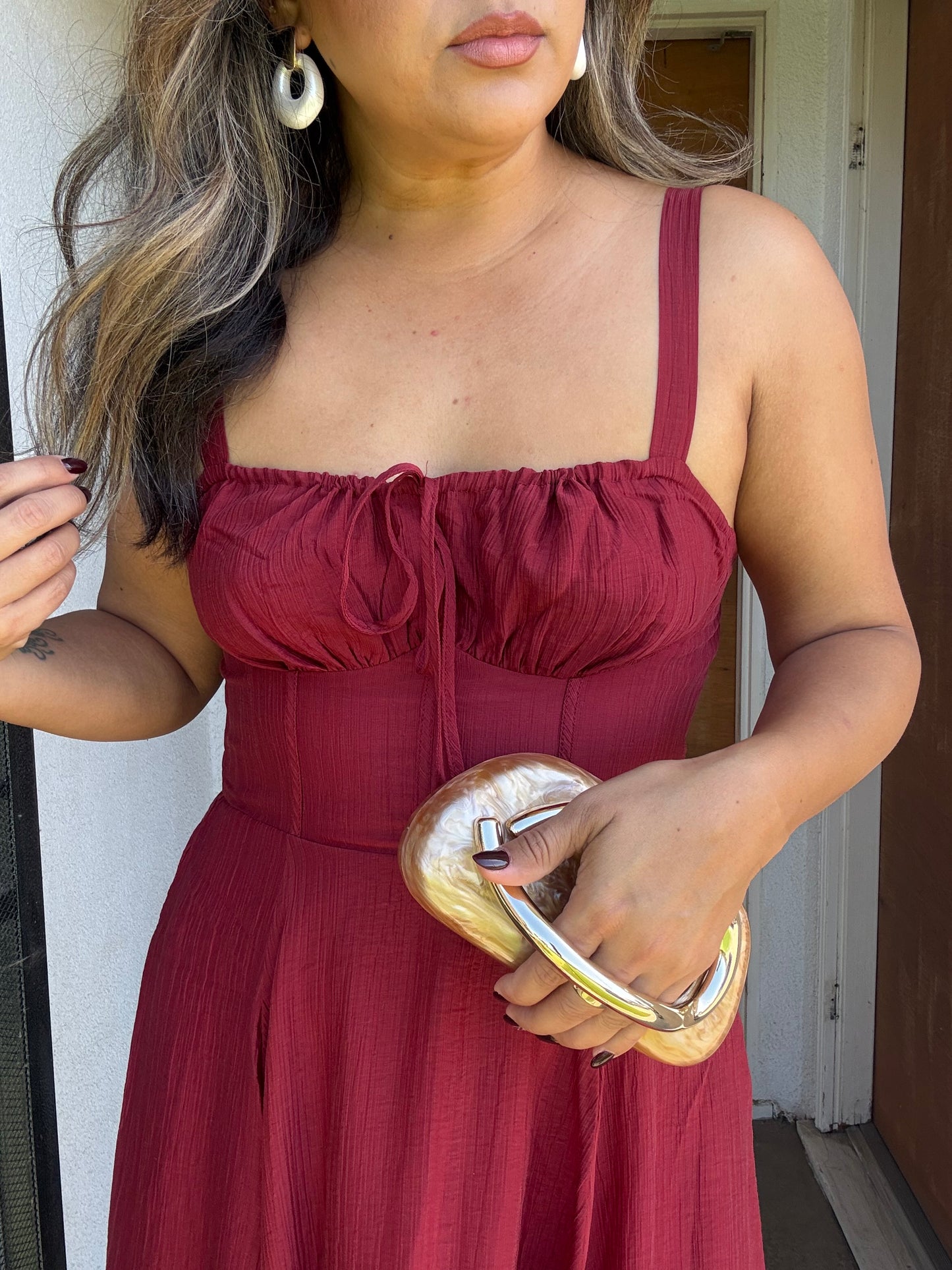 Hermosa Bustier Midi Dress