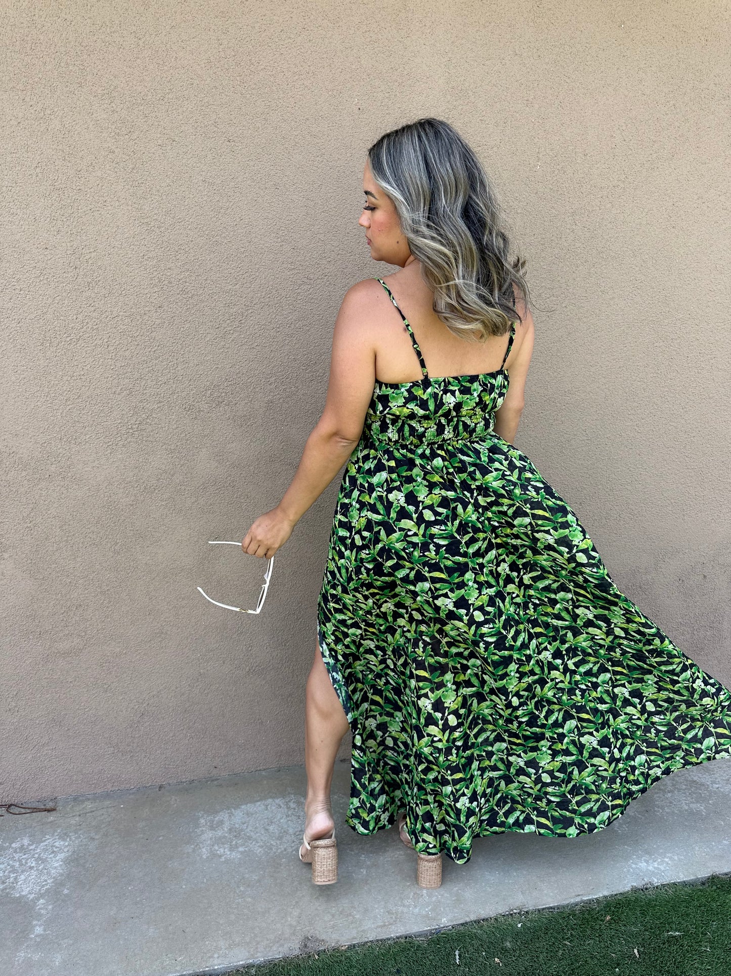 Islas Tie Front Maxi Dress