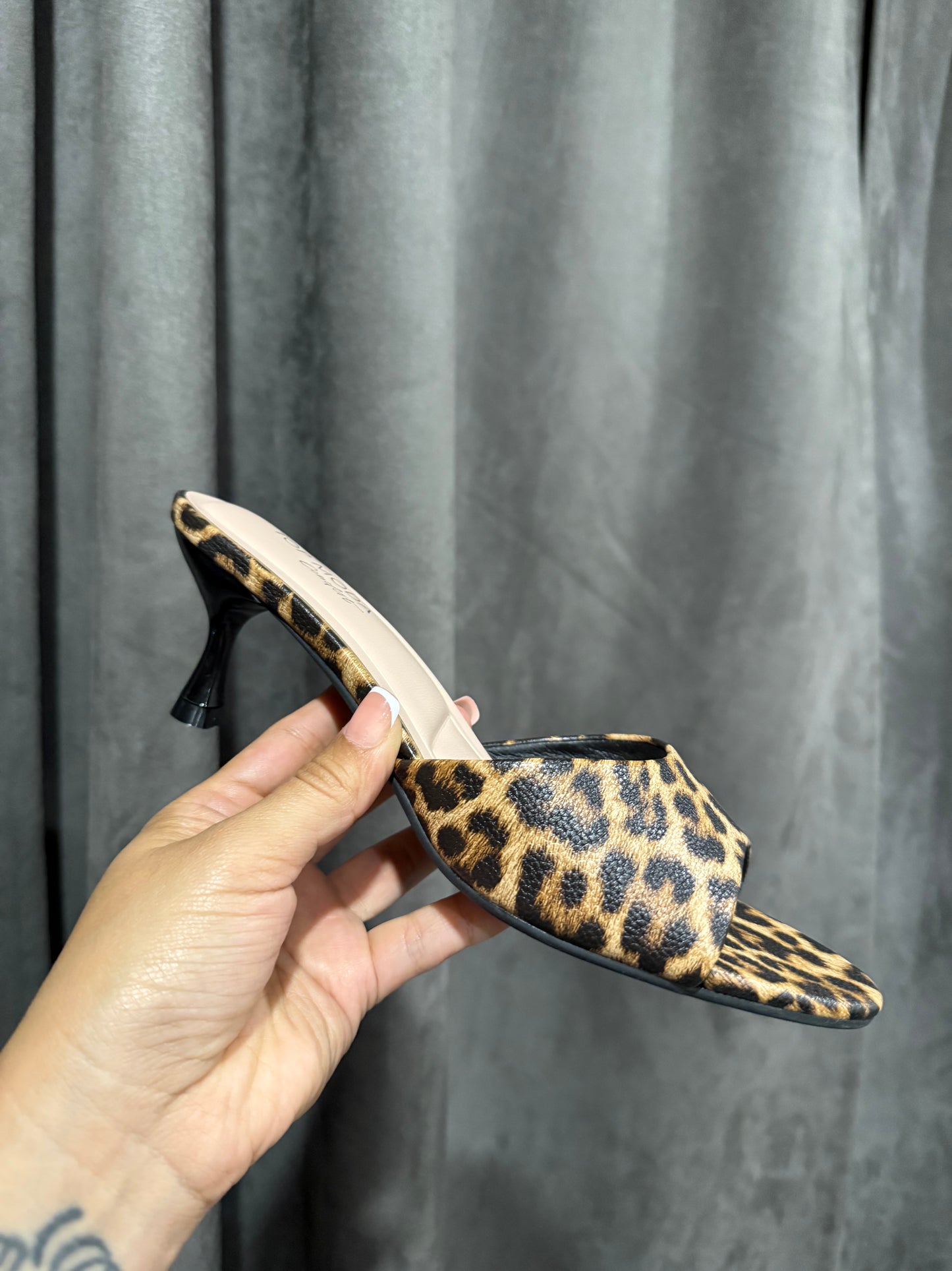 Angie Leopard Kitten Heel