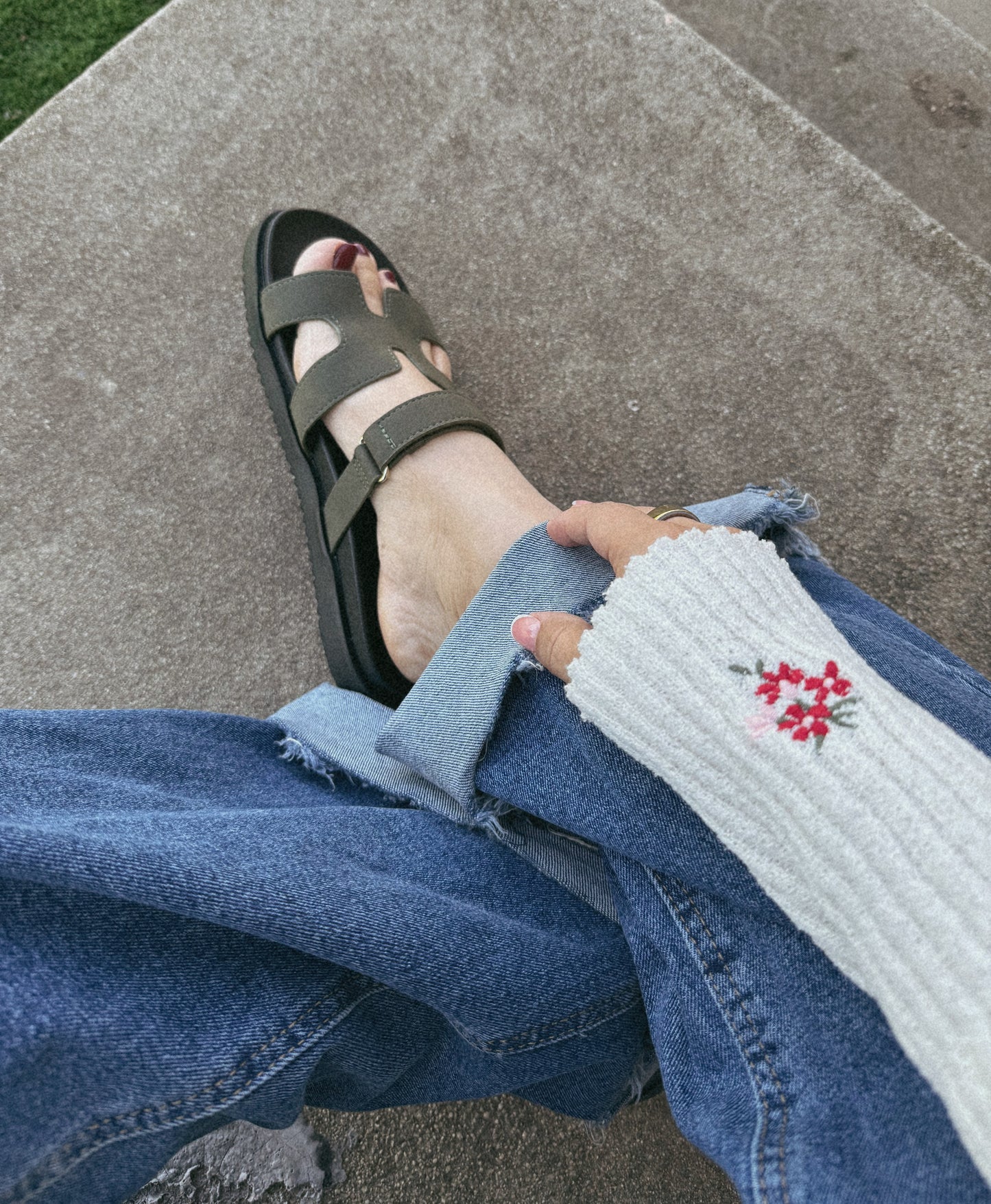Emily Sandal- Olive