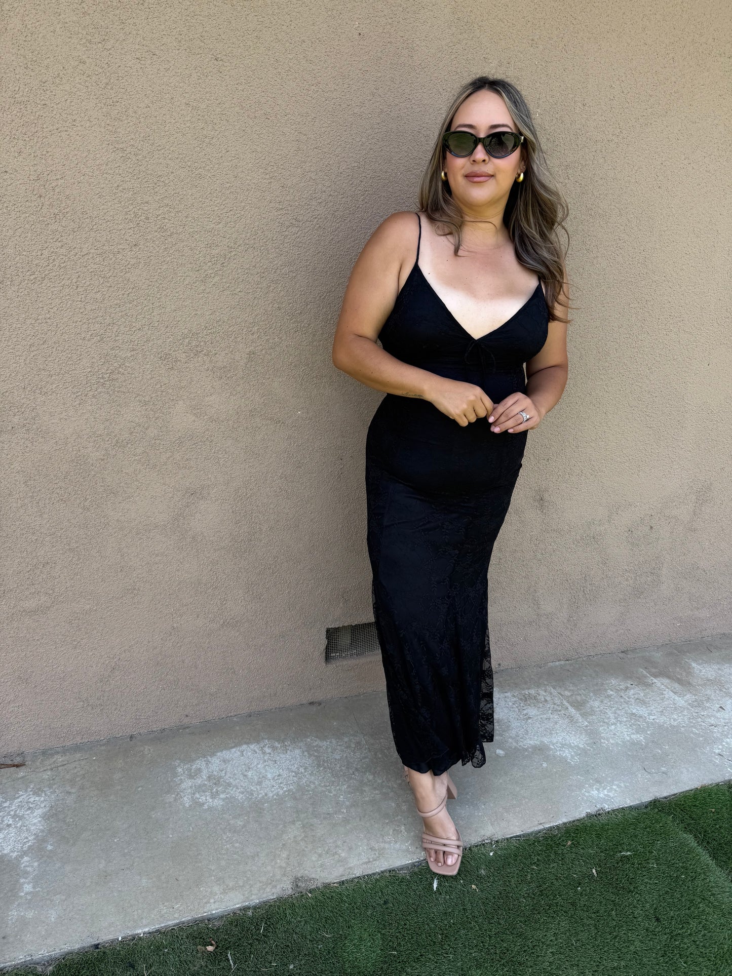 Karolina Long Lace Dress