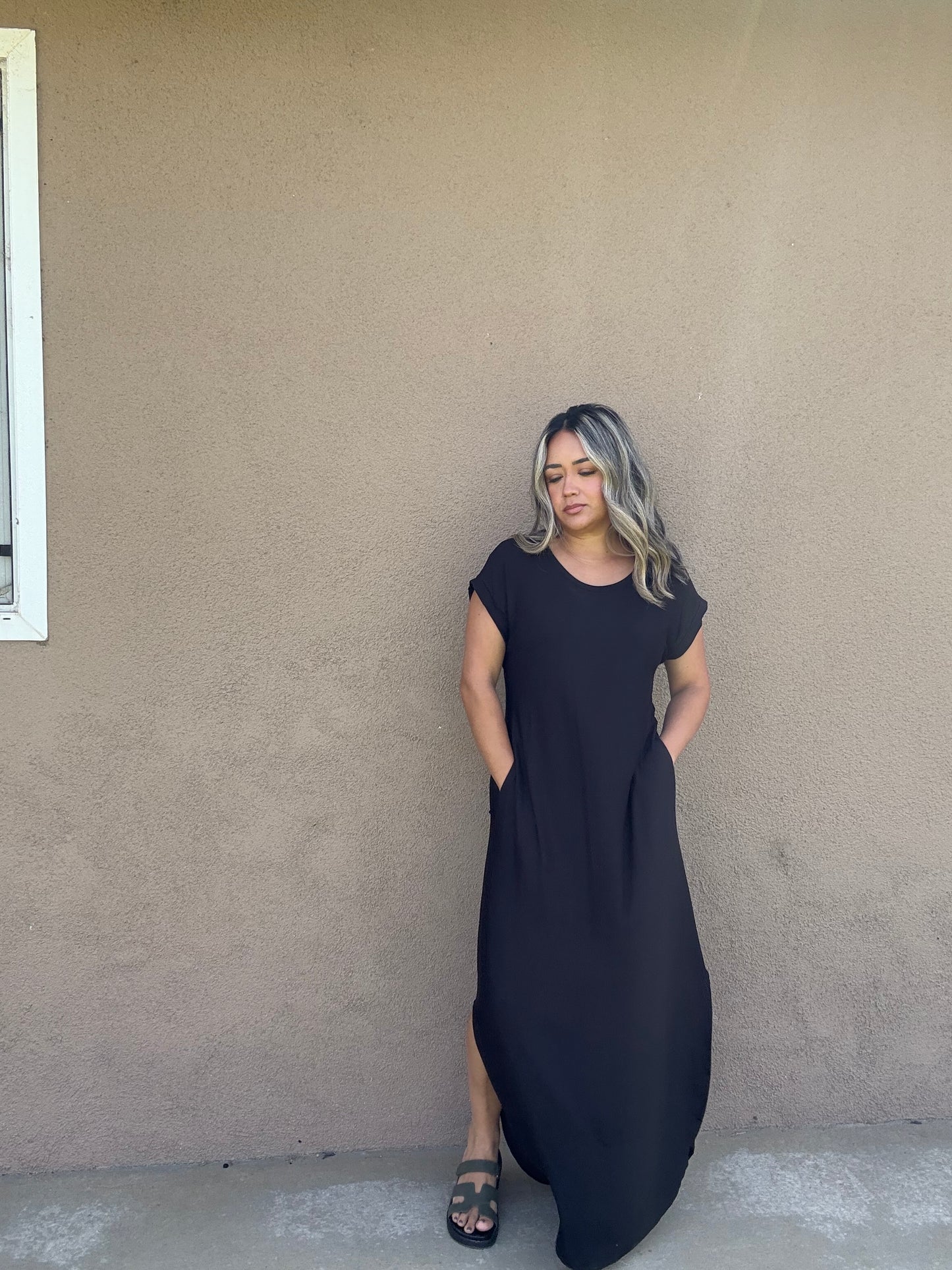 Simple Plans Oversized Maxi Dress