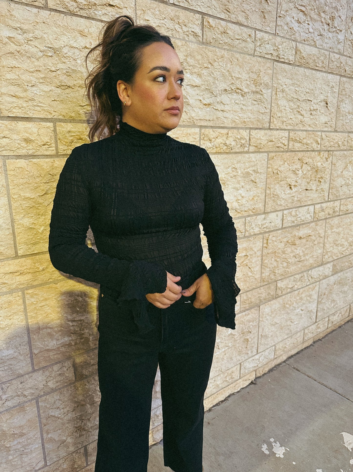 On Thin Ice Sheer Top