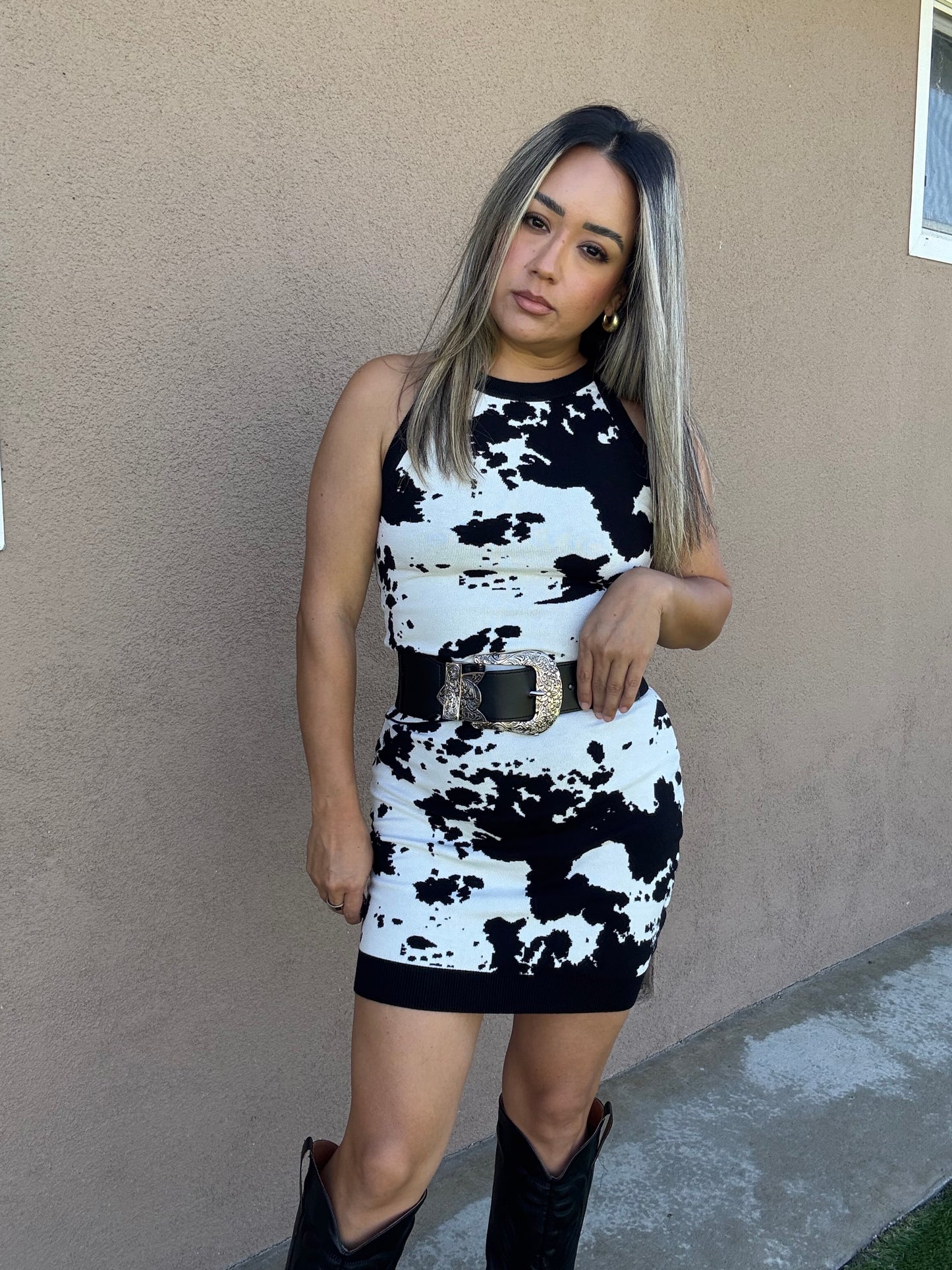 Rodeo Night Cow Skirt Set