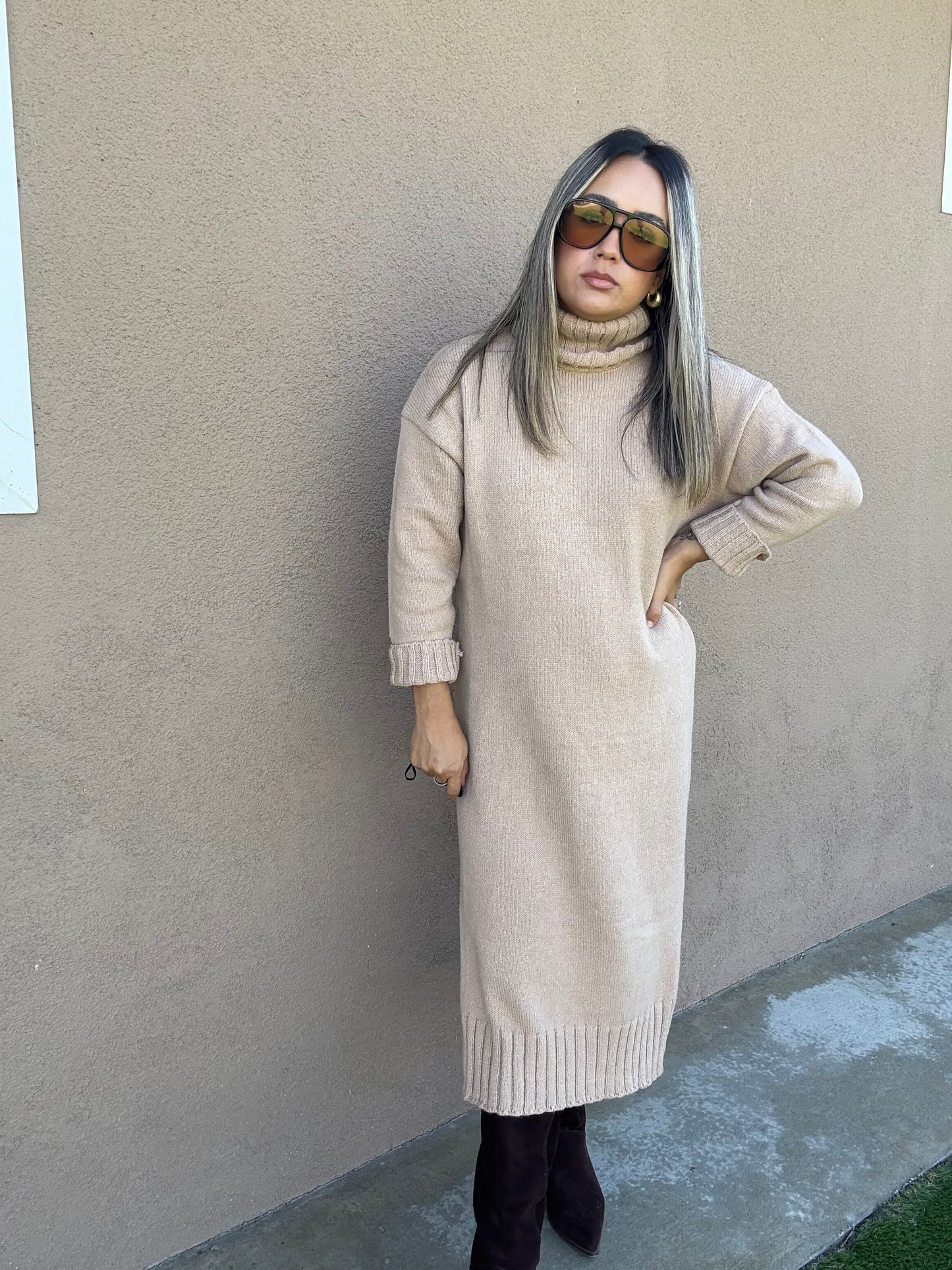 Harvest Turtleneck Dress