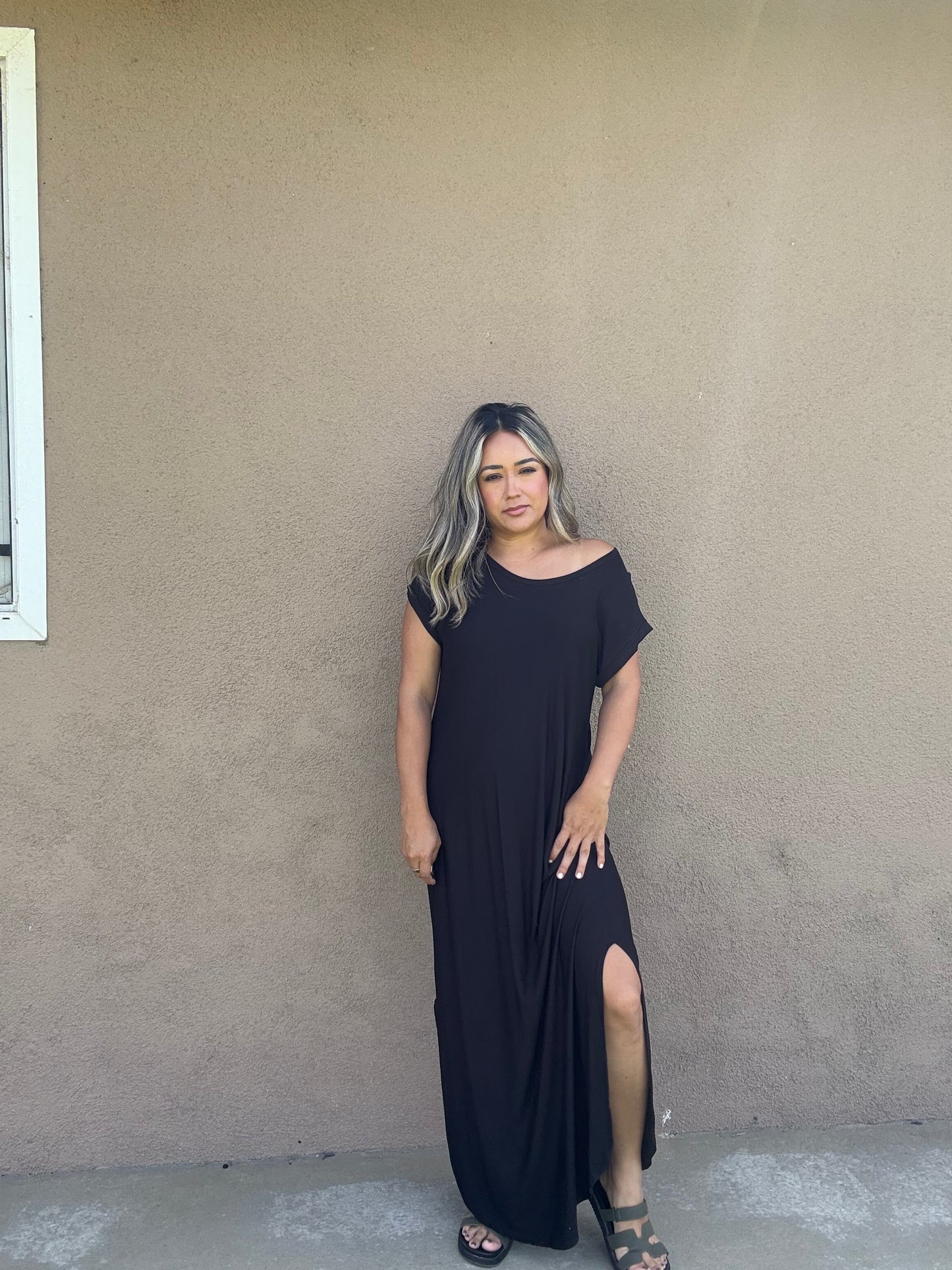 Simple Plans Oversized Maxi Dress