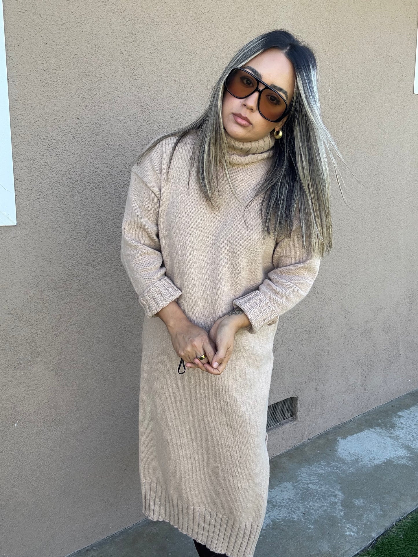 Harvest Turtleneck Dress
