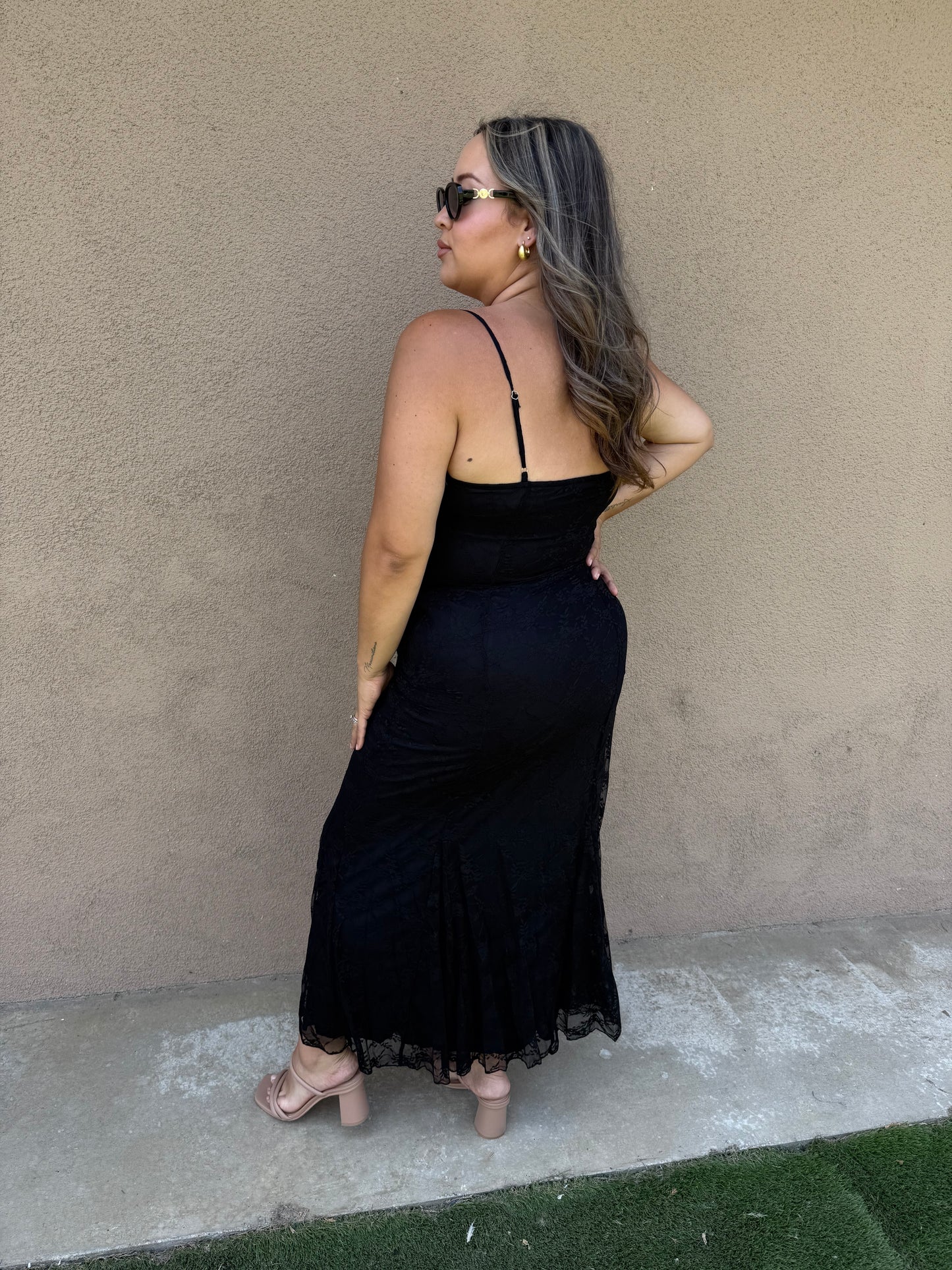 Karolina Long Lace Dress