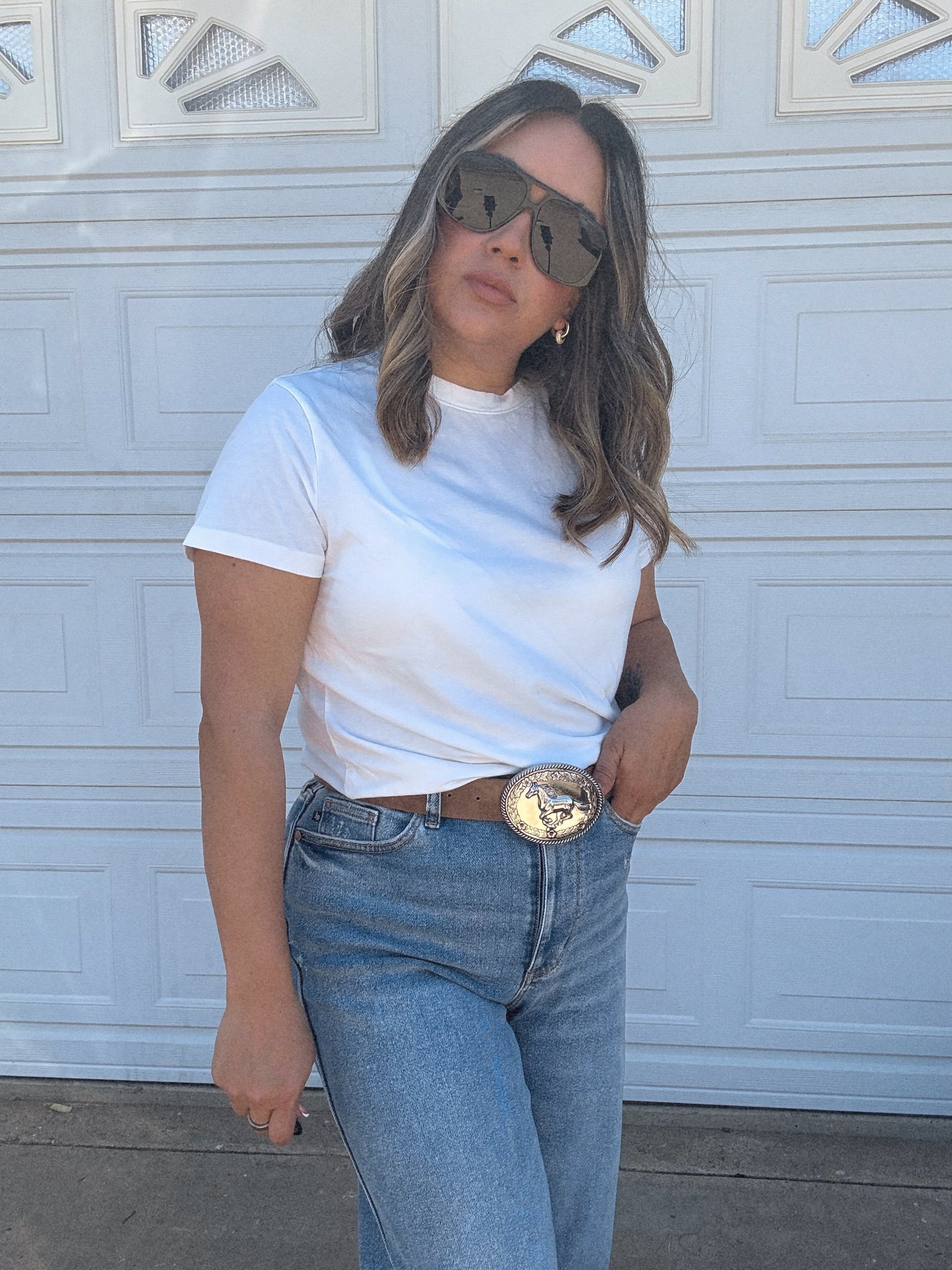 Escondida Horse Buckle Belt