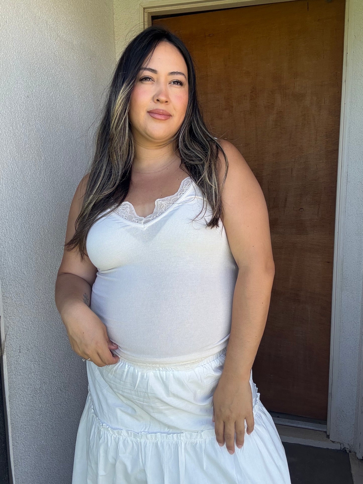Allure Lace Trim Tank