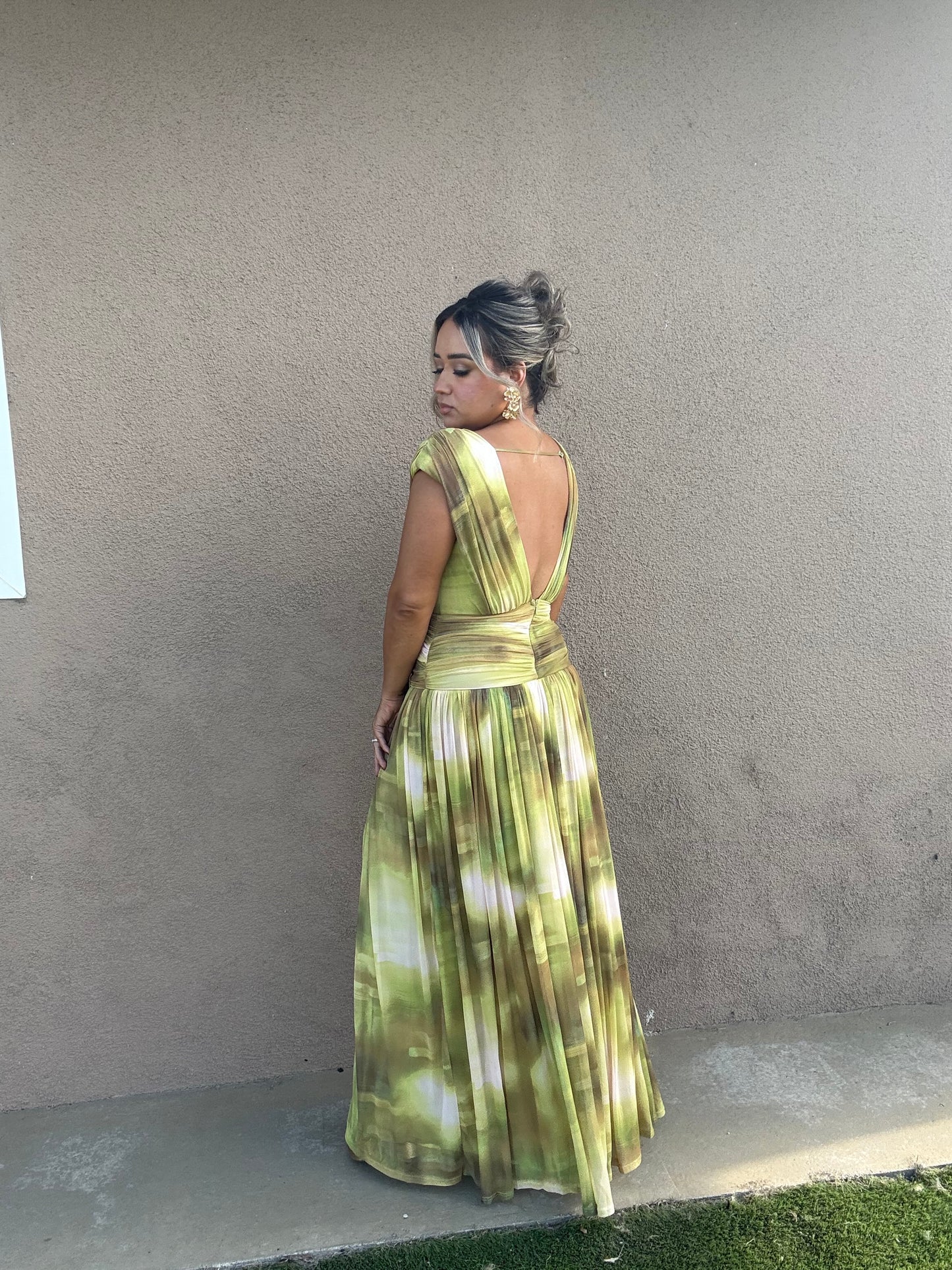 Love Me Not Slit Mesh Maxi Dress