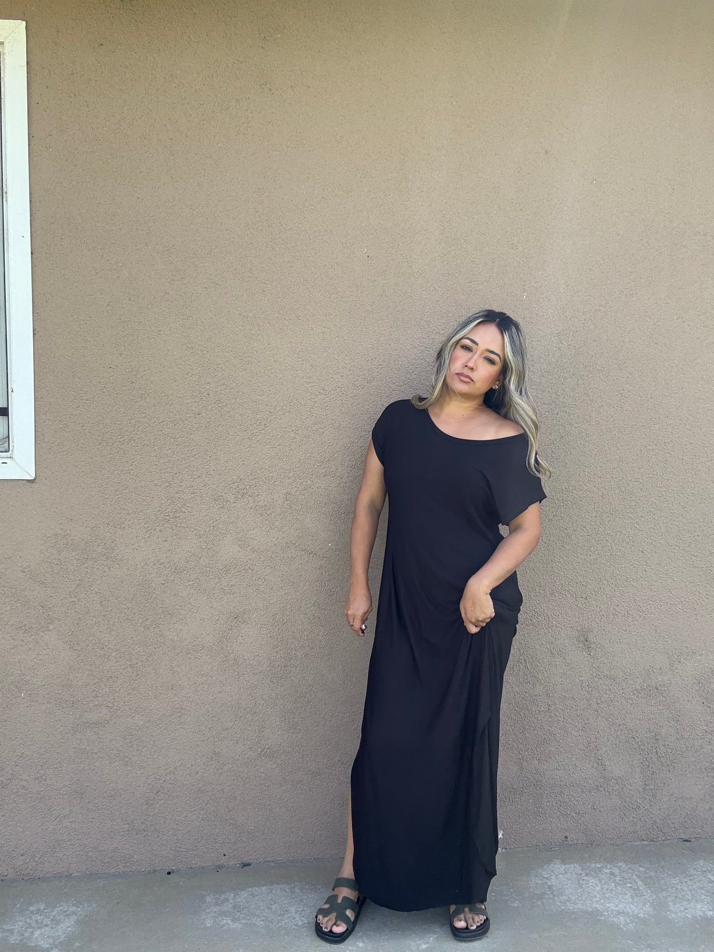 Simple Plans Oversized Maxi Dress