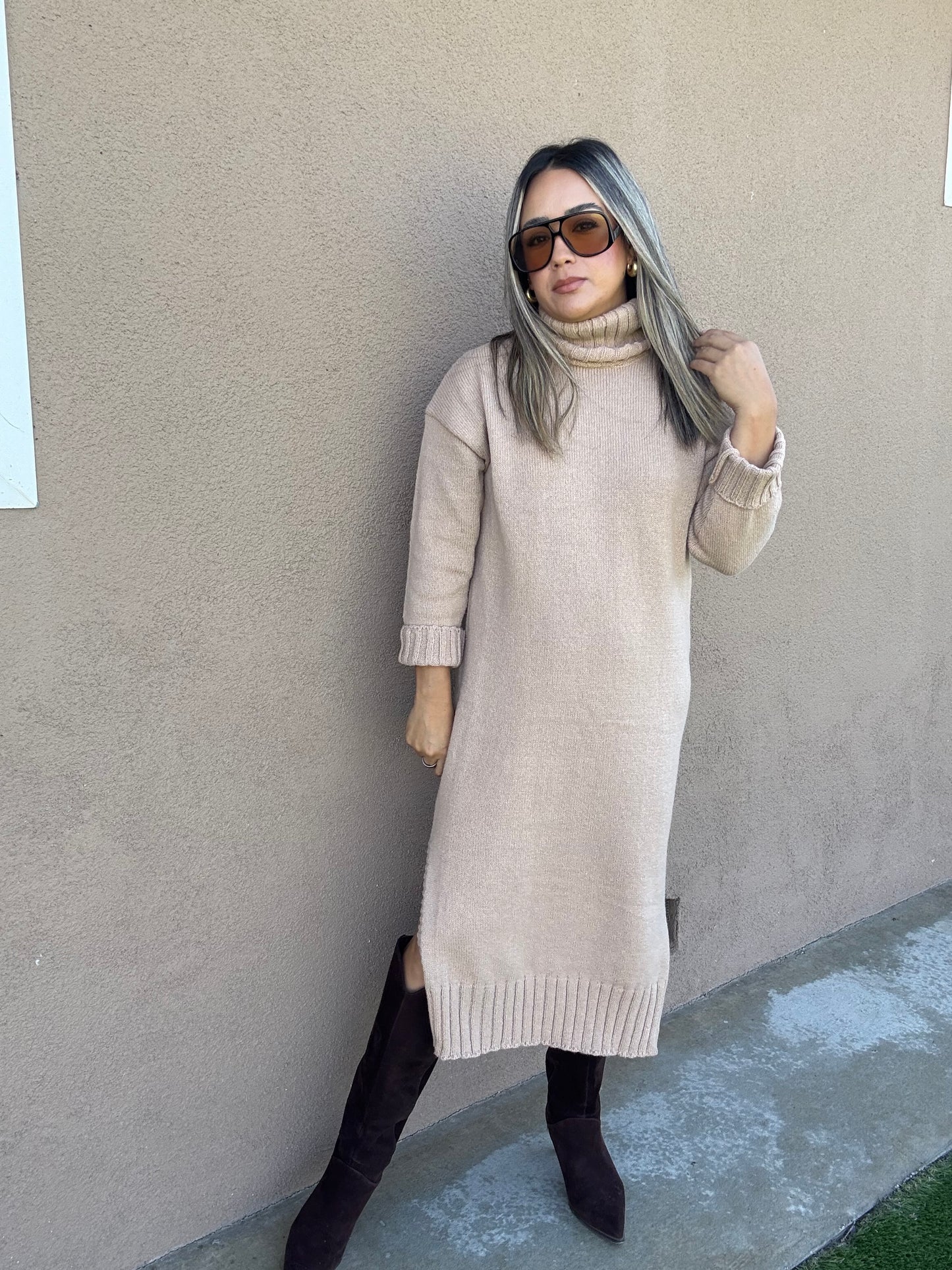 Harvest Turtleneck Dress