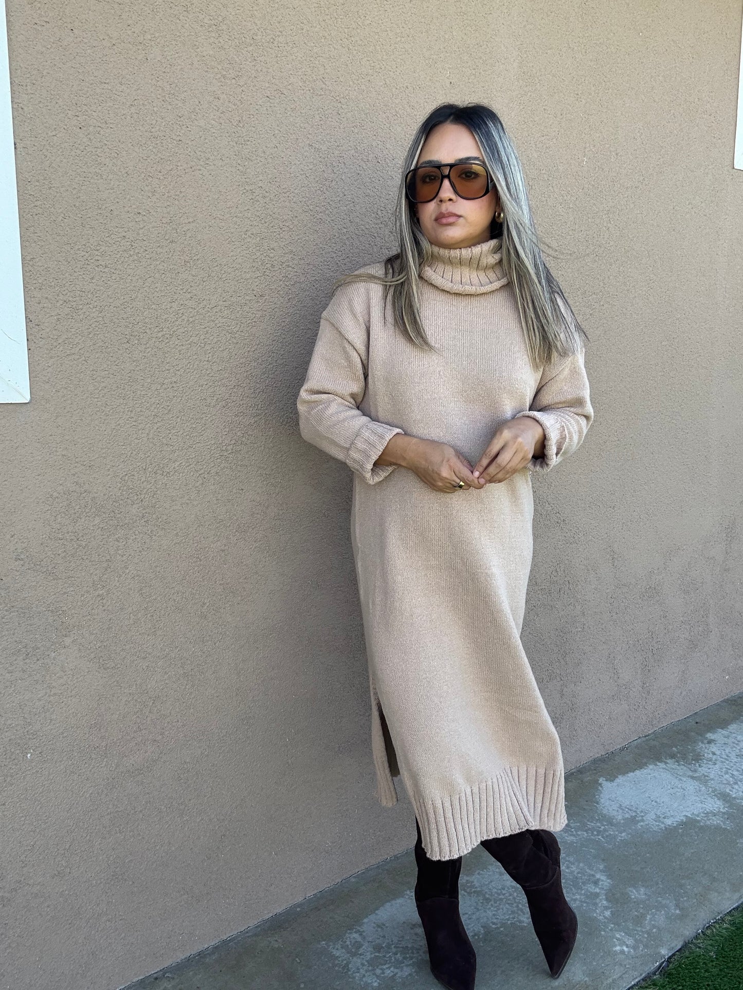 Harvest Turtleneck Dress