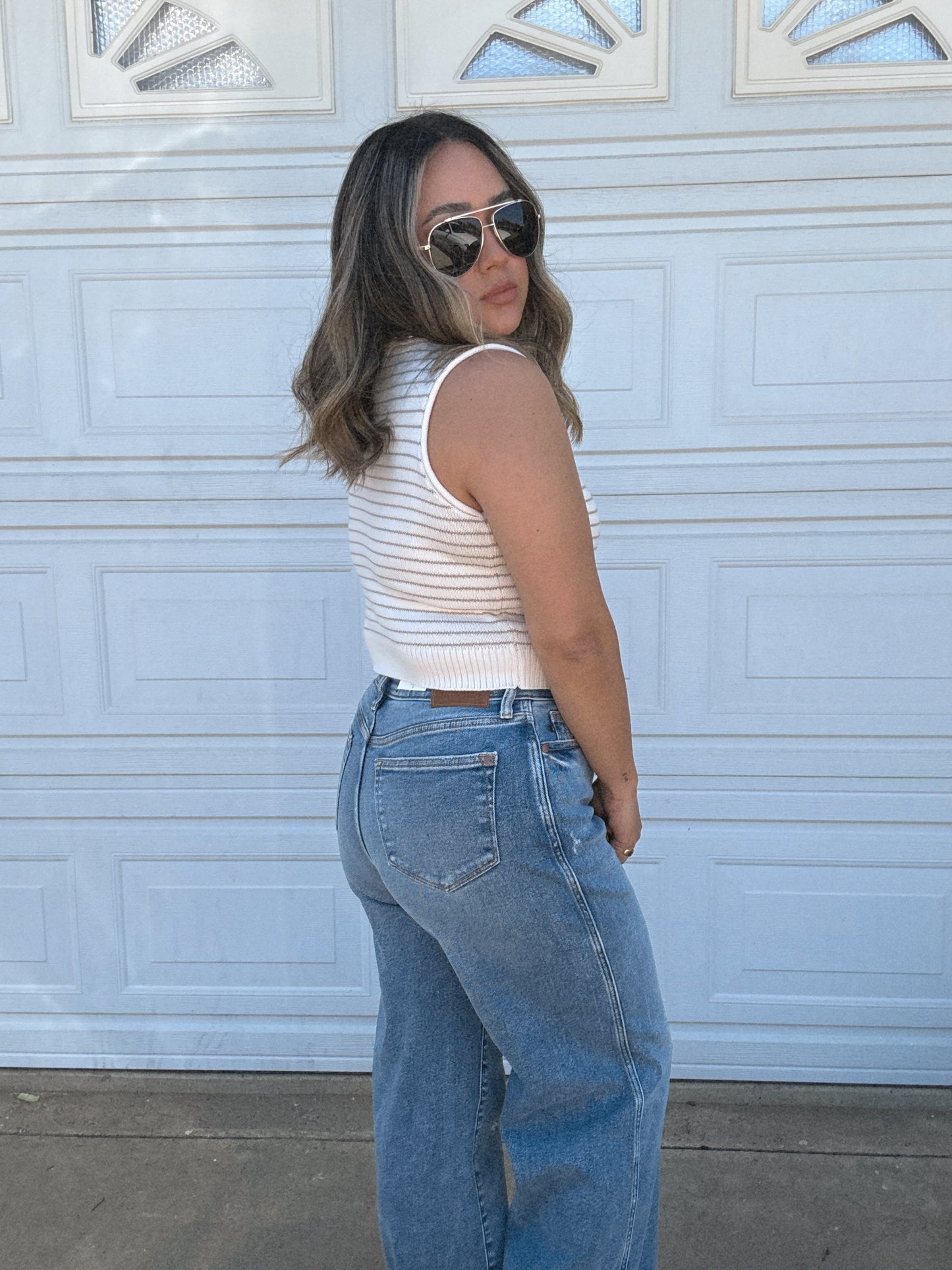 Call Me Casual Vintage Wide Leg High Rise Jeans