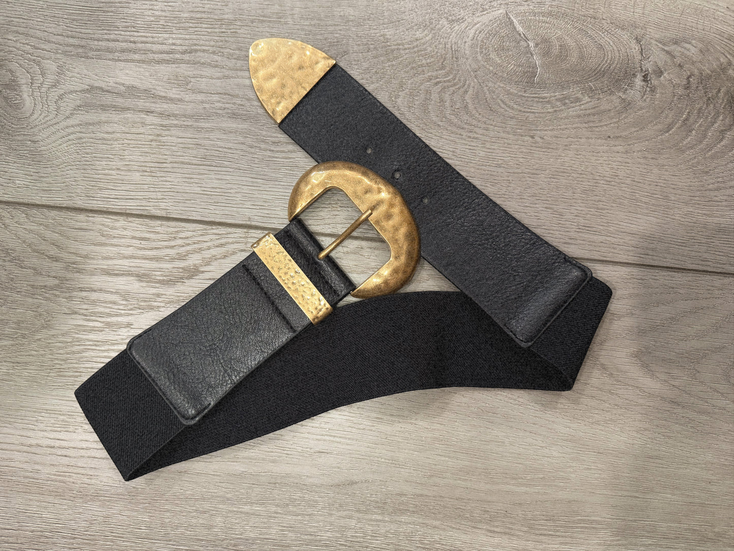 Dana Chunky Stretchy Belt- Black