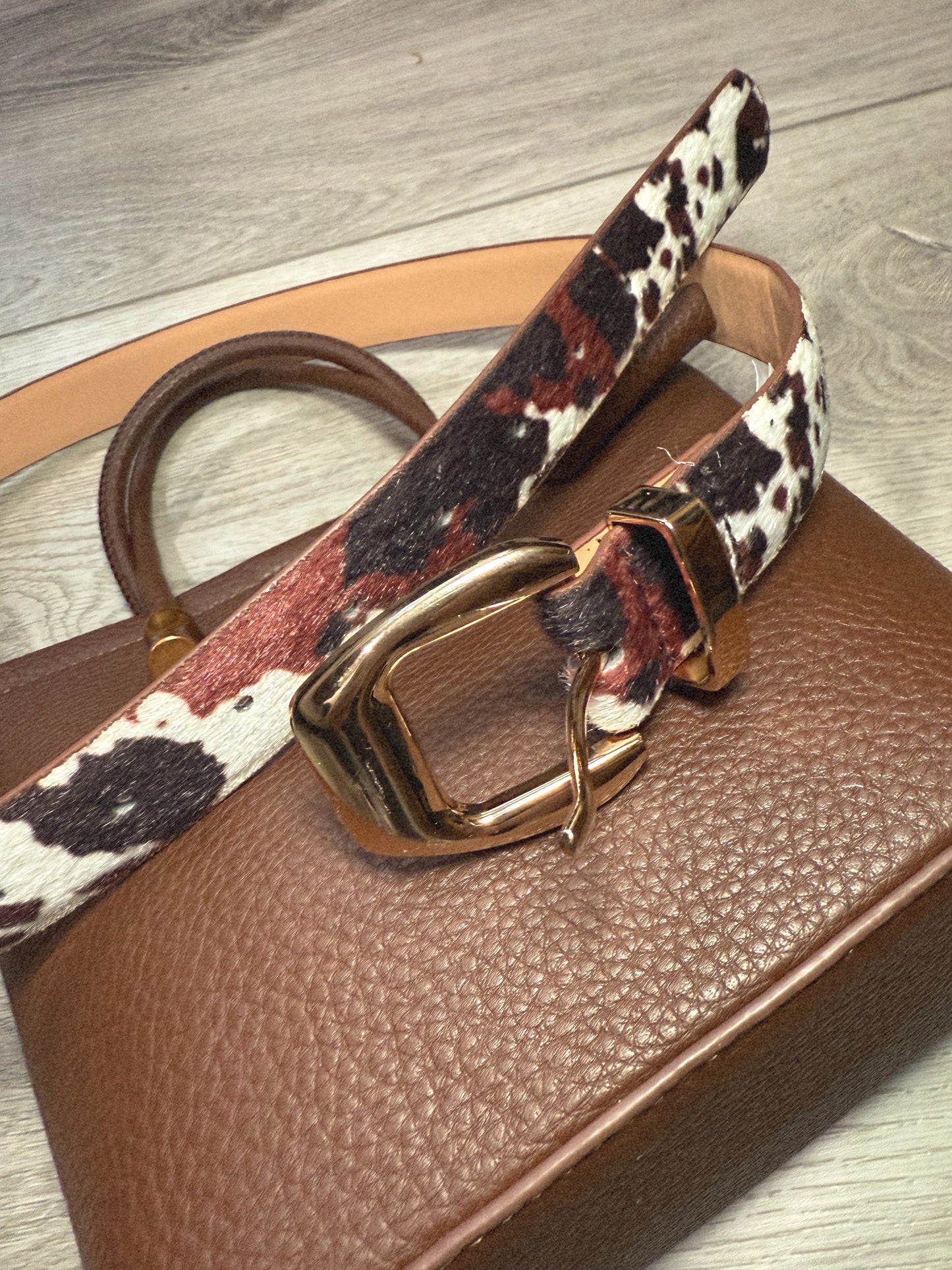 Thalia Thin Cow Belt