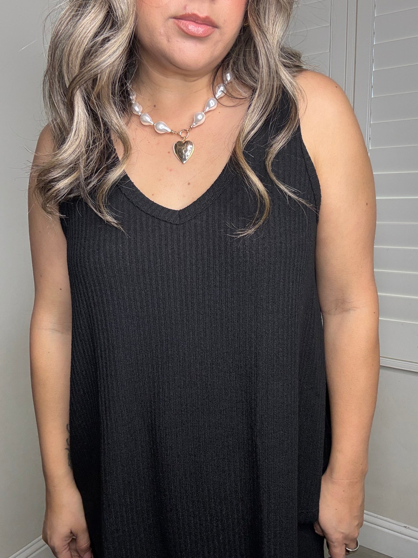 Evie Two Piece Pant Set- Black