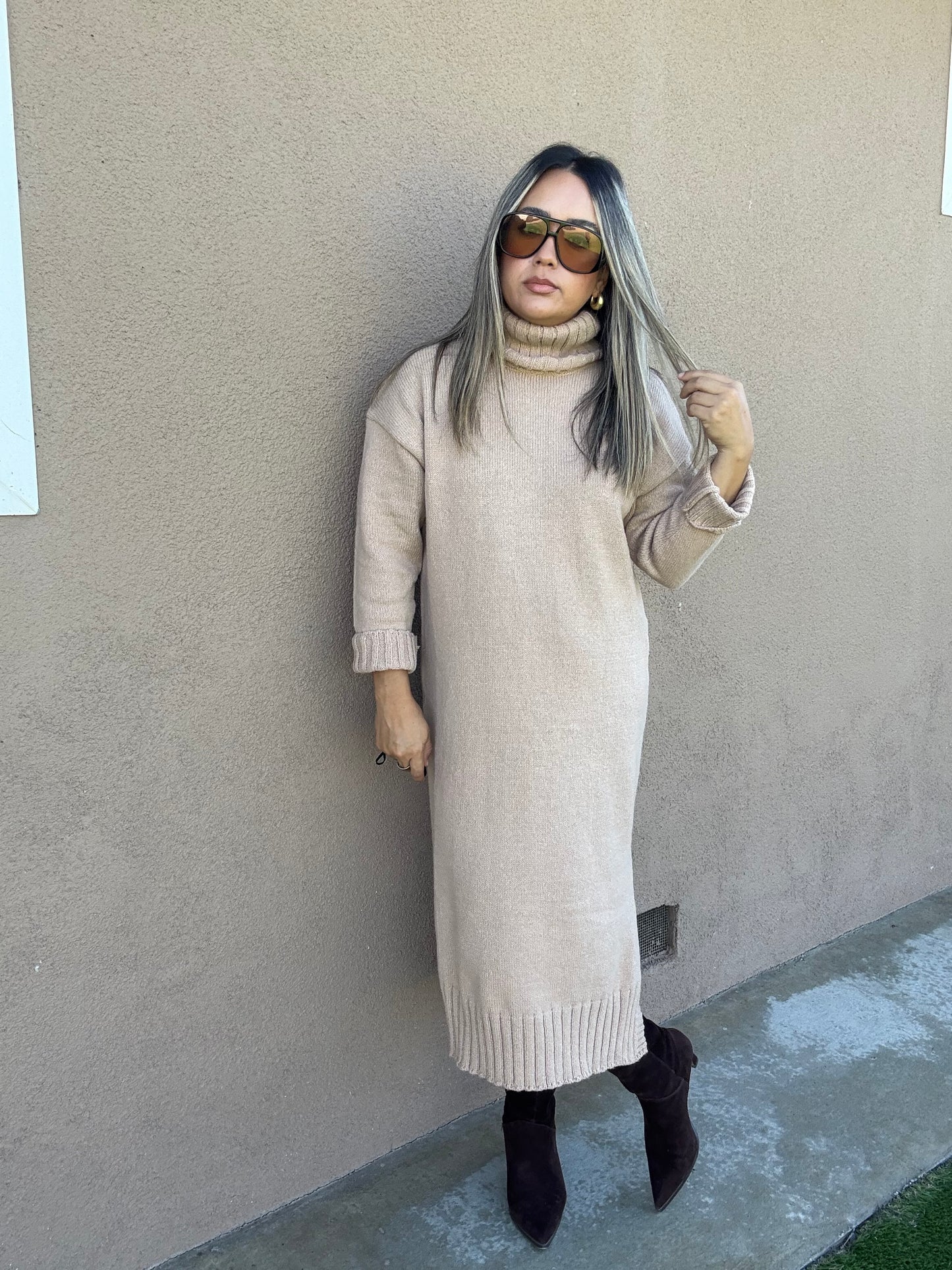 Harvest Turtleneck Dress