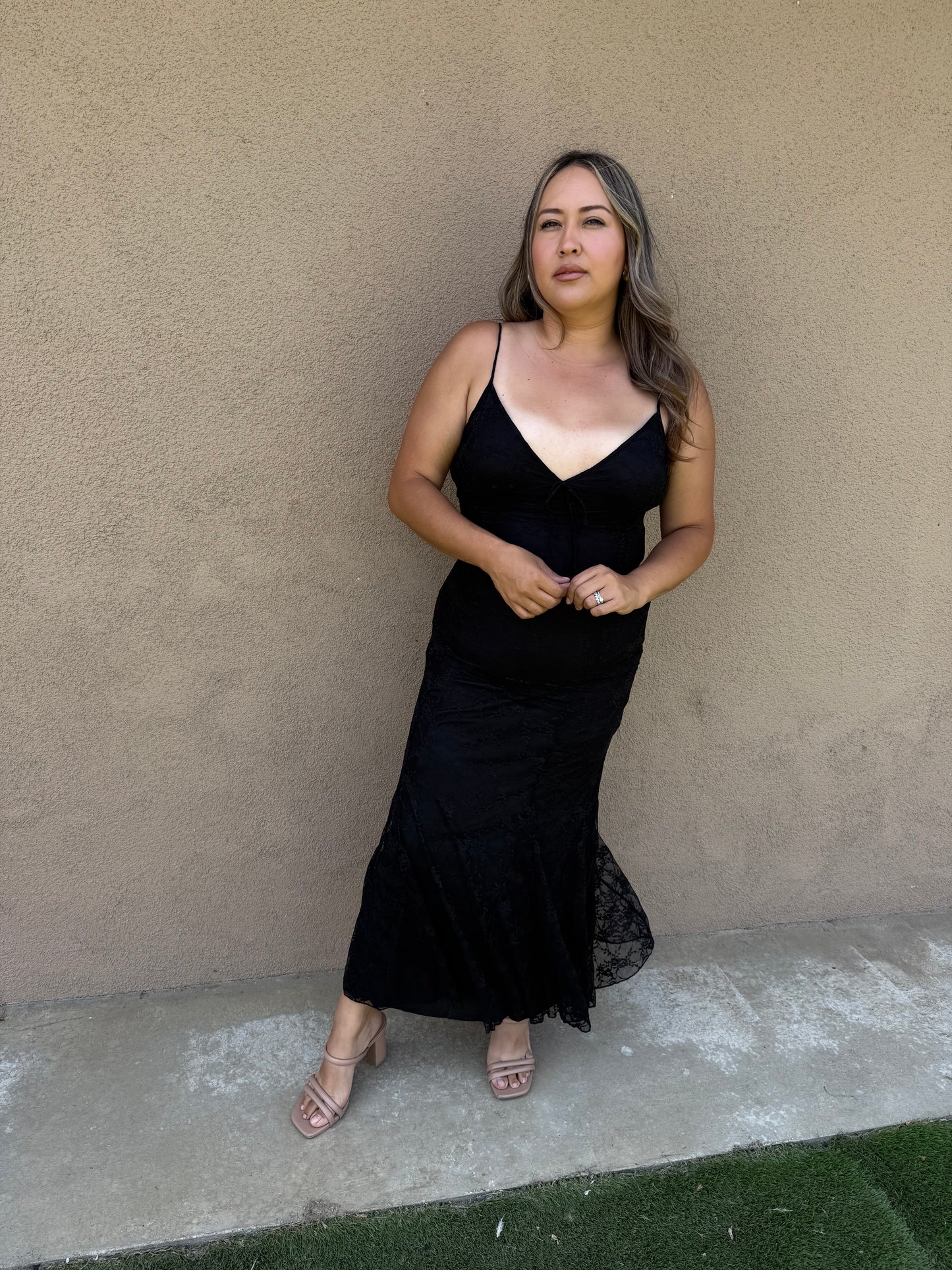Karolina Long Lace Dress