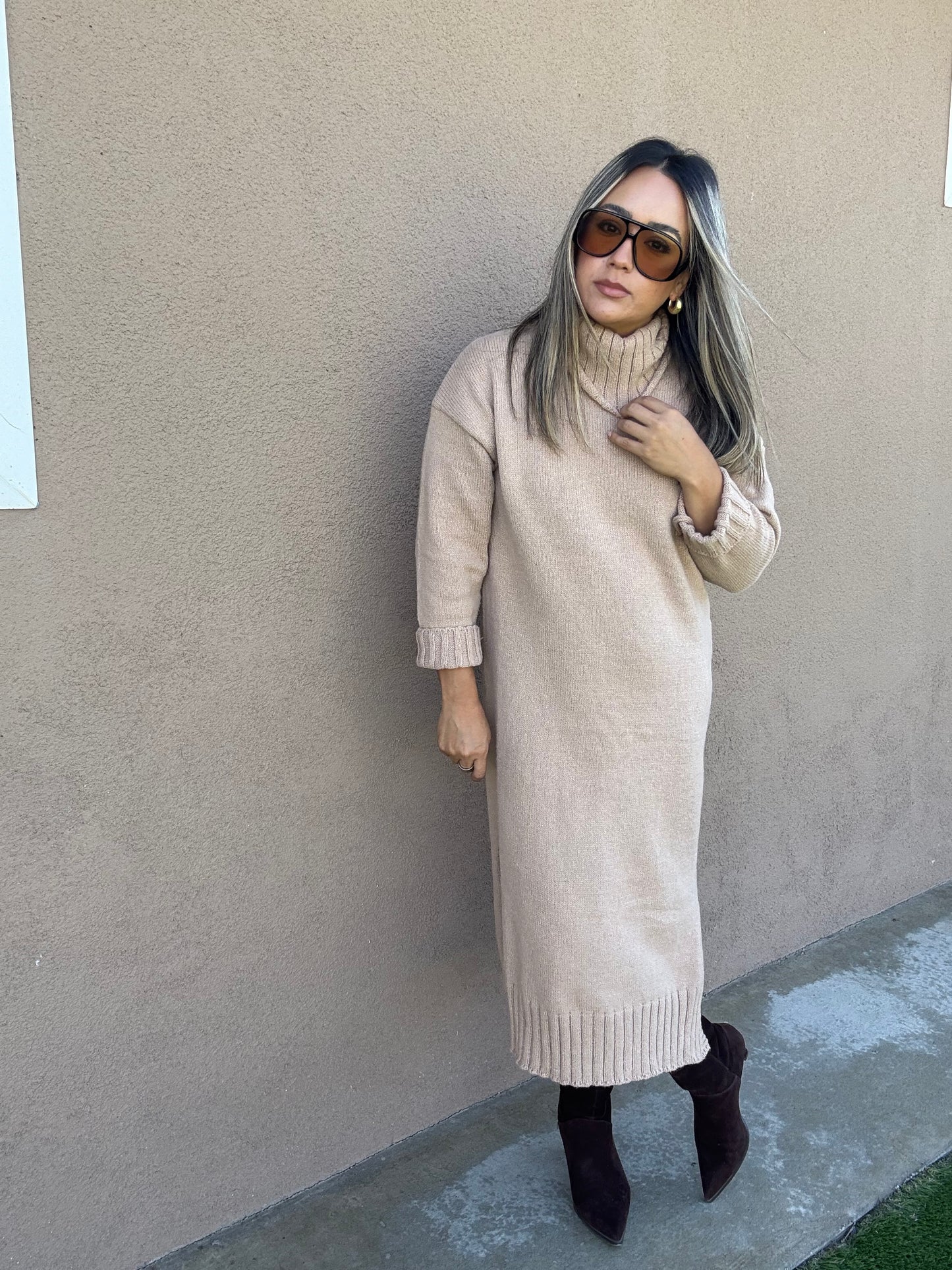 Harvest Turtleneck Dress