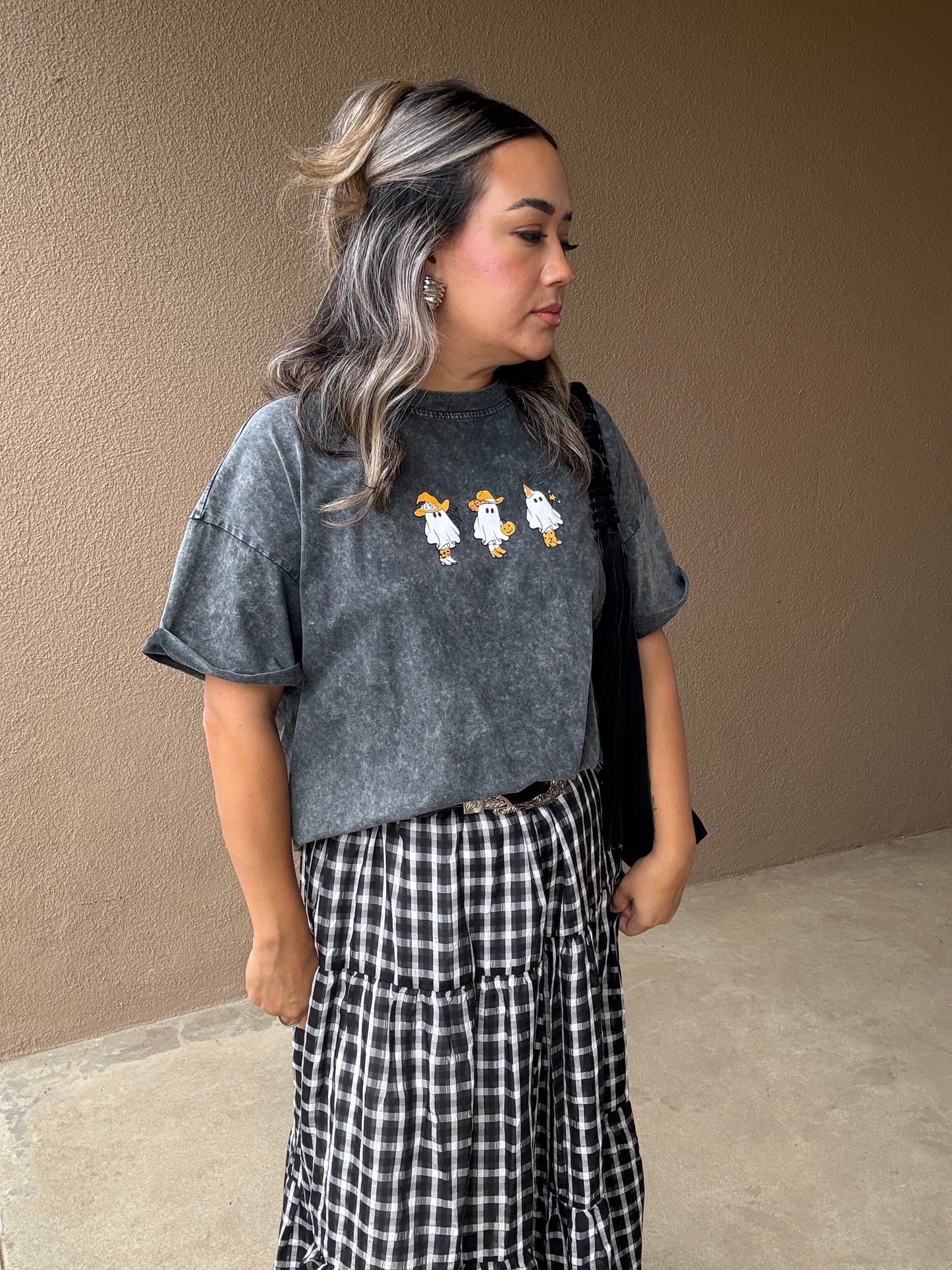 Ghostie Trio Acid Wash Tee