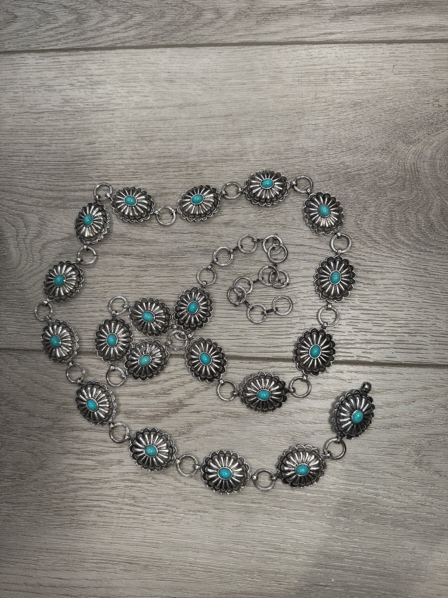 Sofie Chain Belt- Turquoise