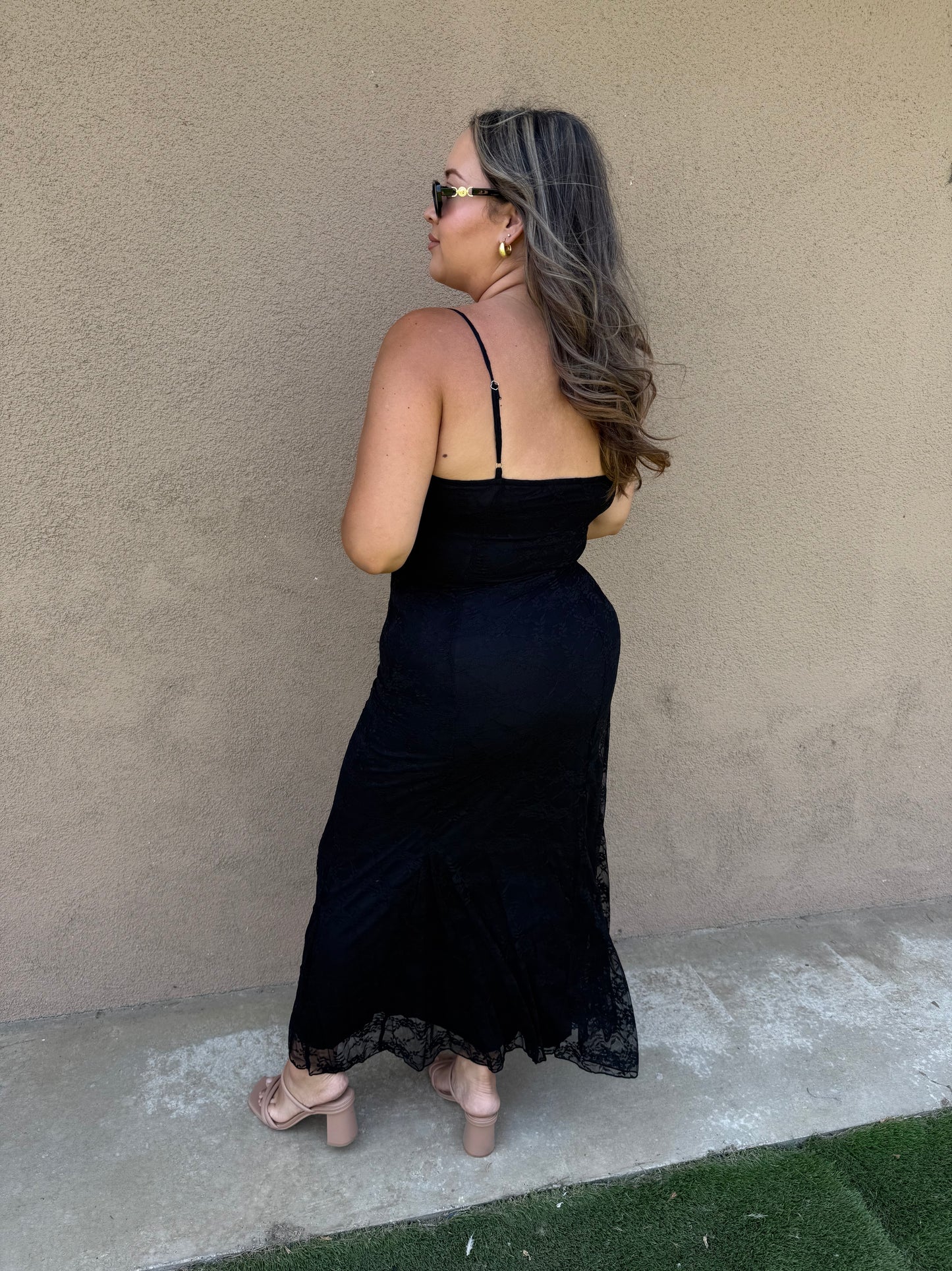 Karolina Long Lace Dress