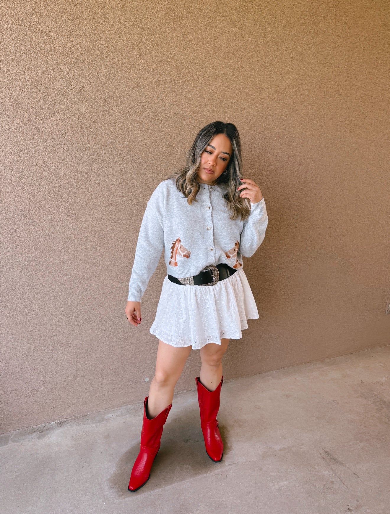 Saddle Up Horse Knit Cardigan