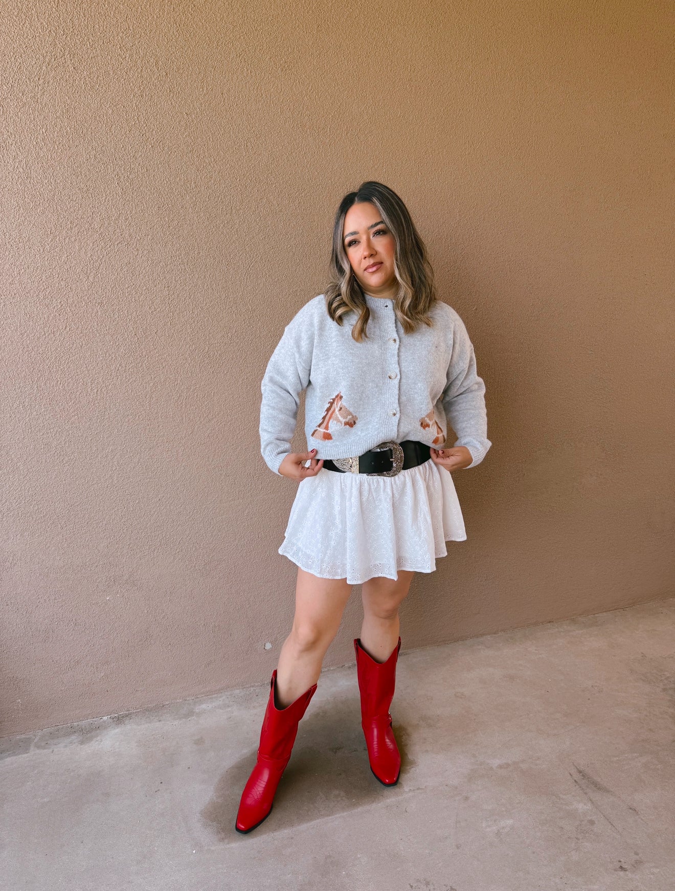Saddle Up Horse Knit Cardigan