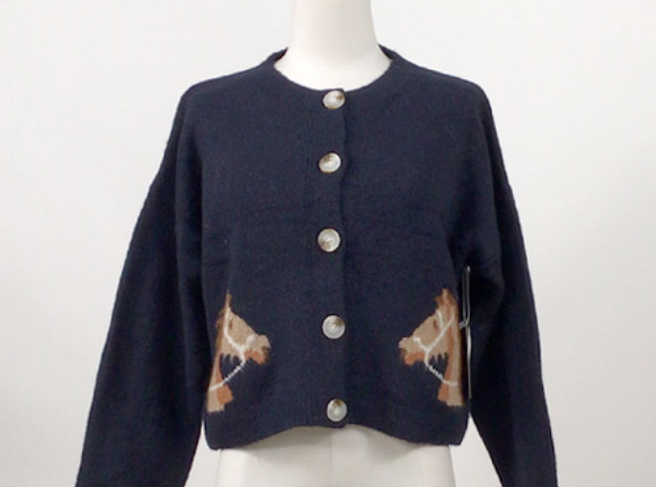 Saddle Up Horse Knit Cardigan