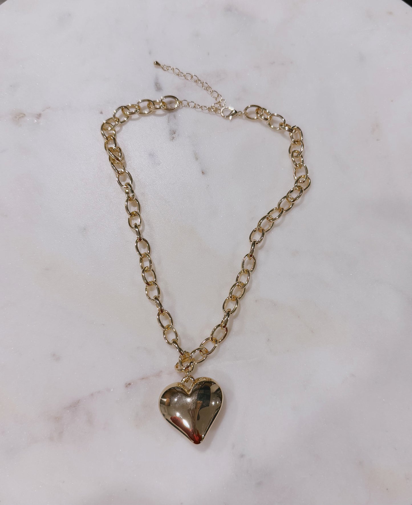 Dream Gold Heart Link Necklace