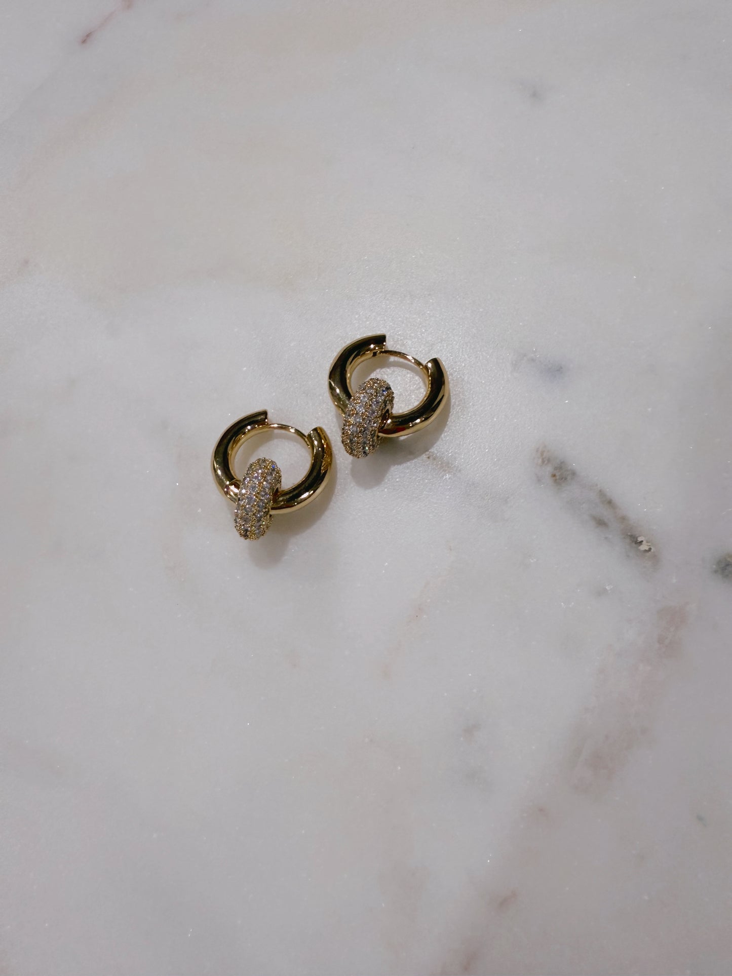 Mia Knotted Mini Hoop