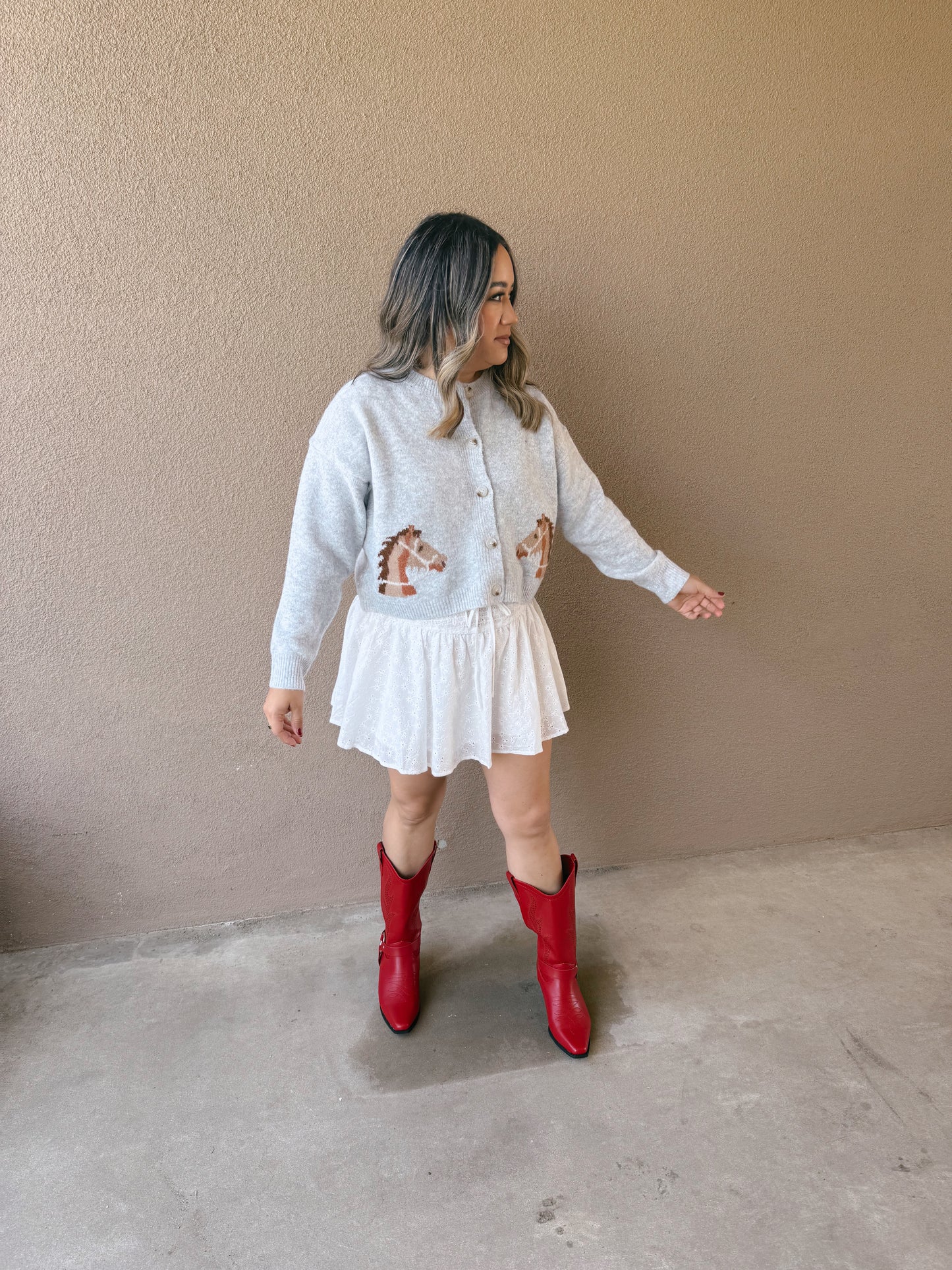 Saddle Up Horse Knit Cardigan