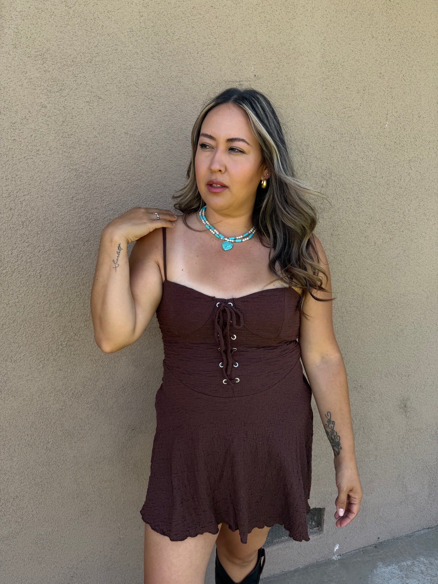 Carlita Pearl & Turquoise Necklace