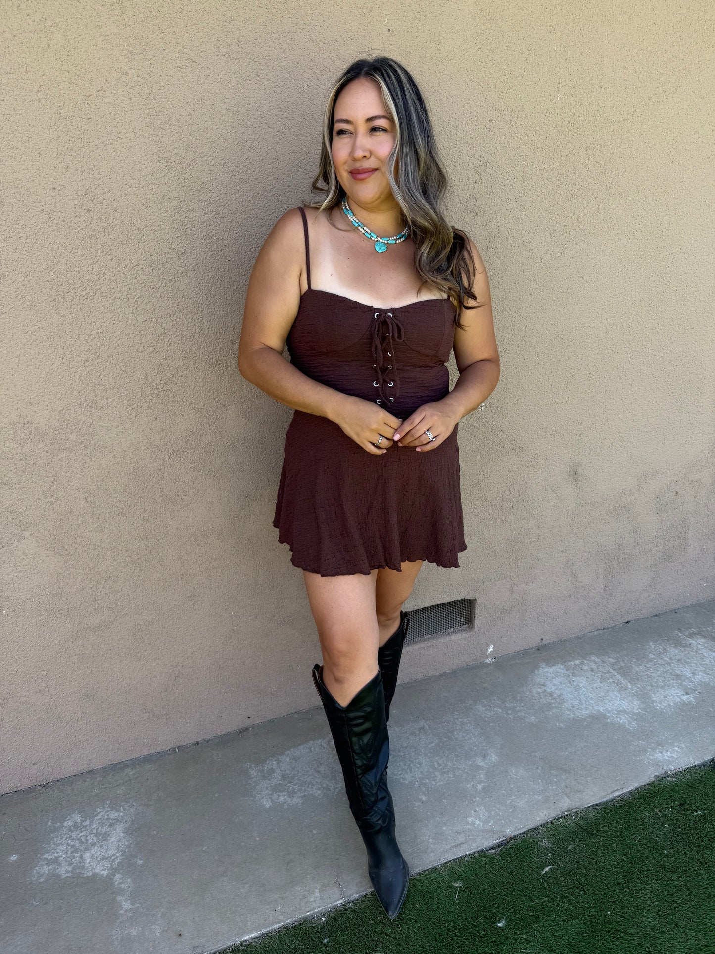 Carlita Pearl & Turquoise Necklace