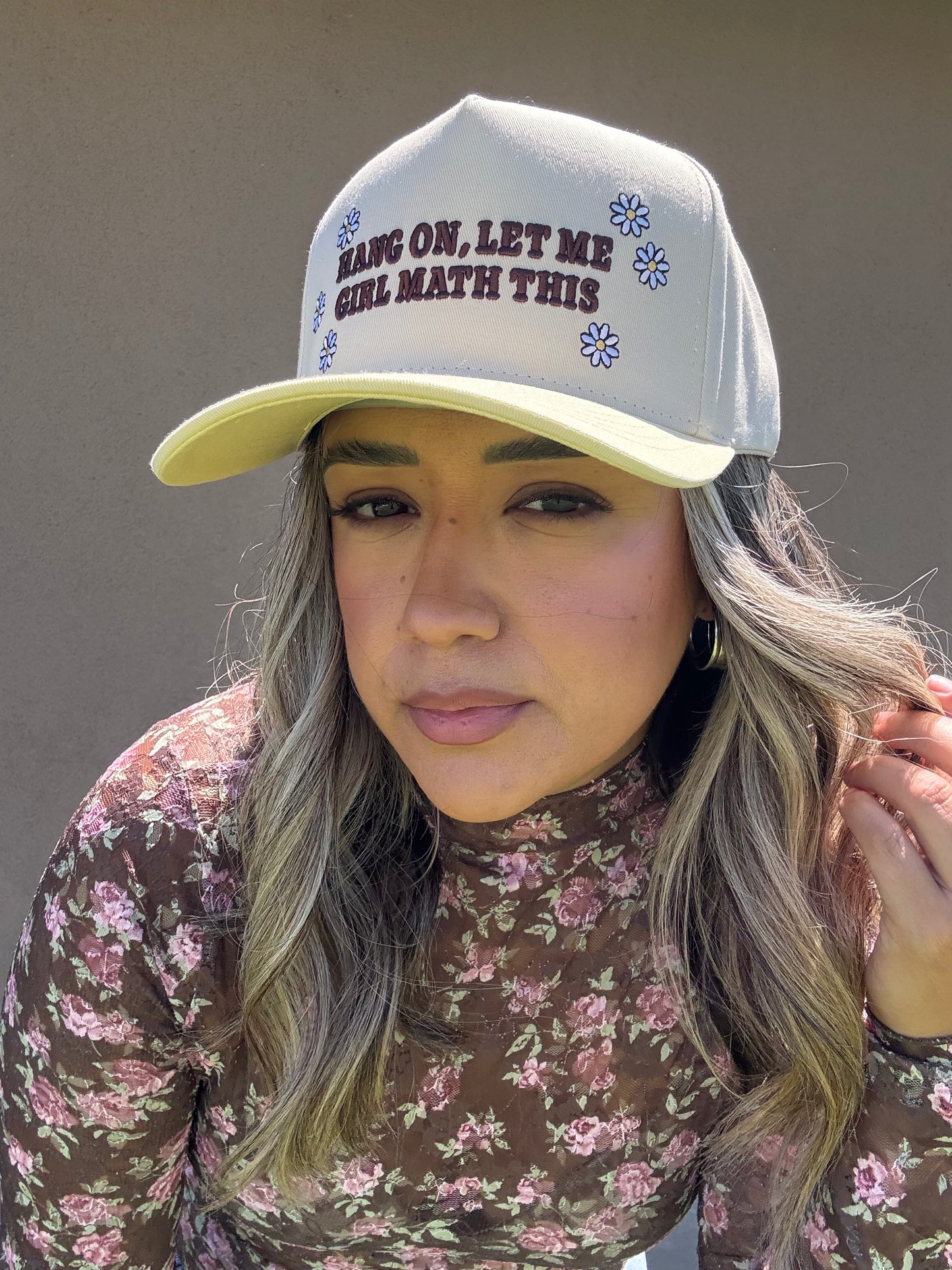 Girl Math Daisy SnapBack Cap