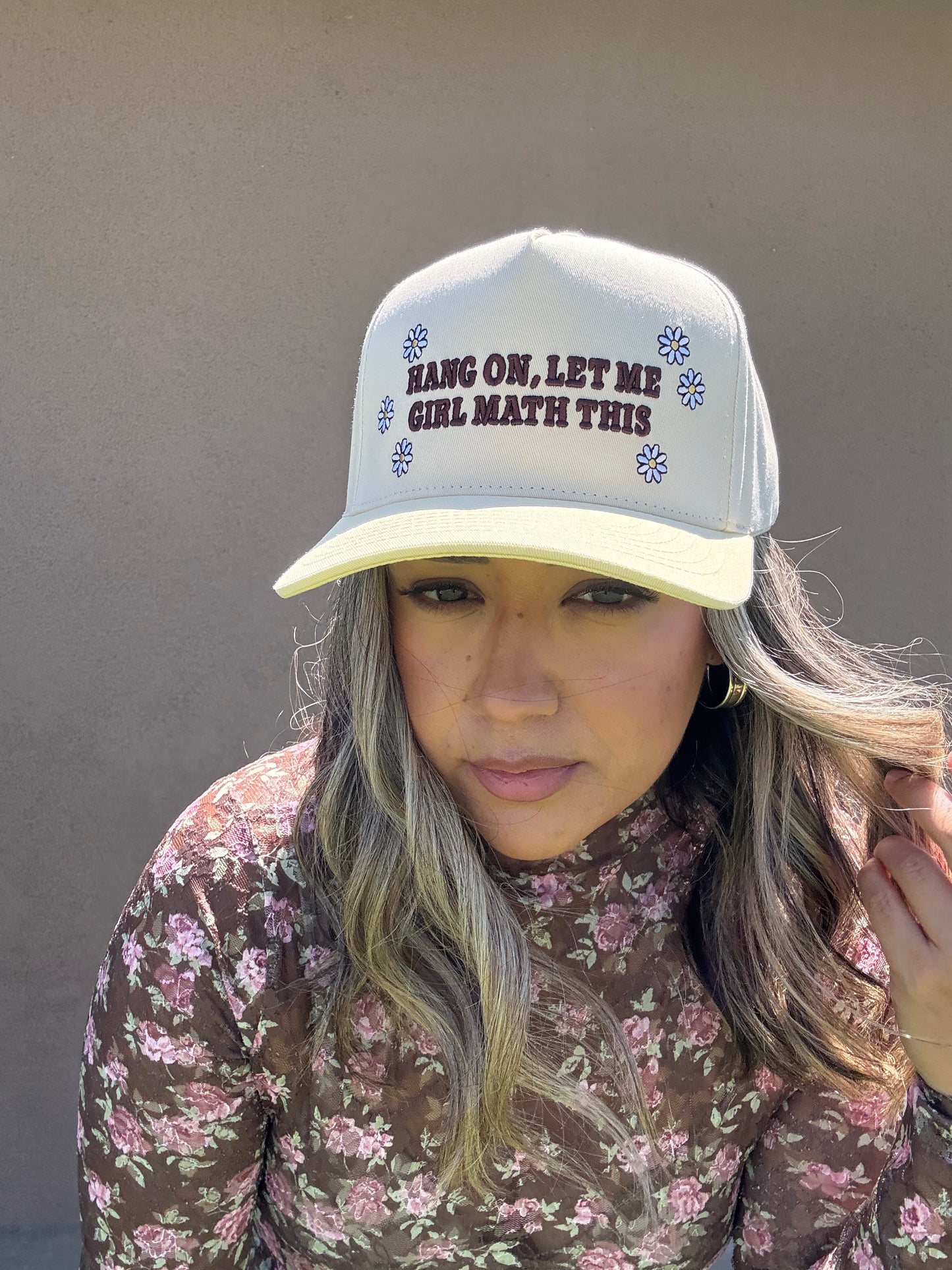 Girl Math Daisy SnapBack Cap