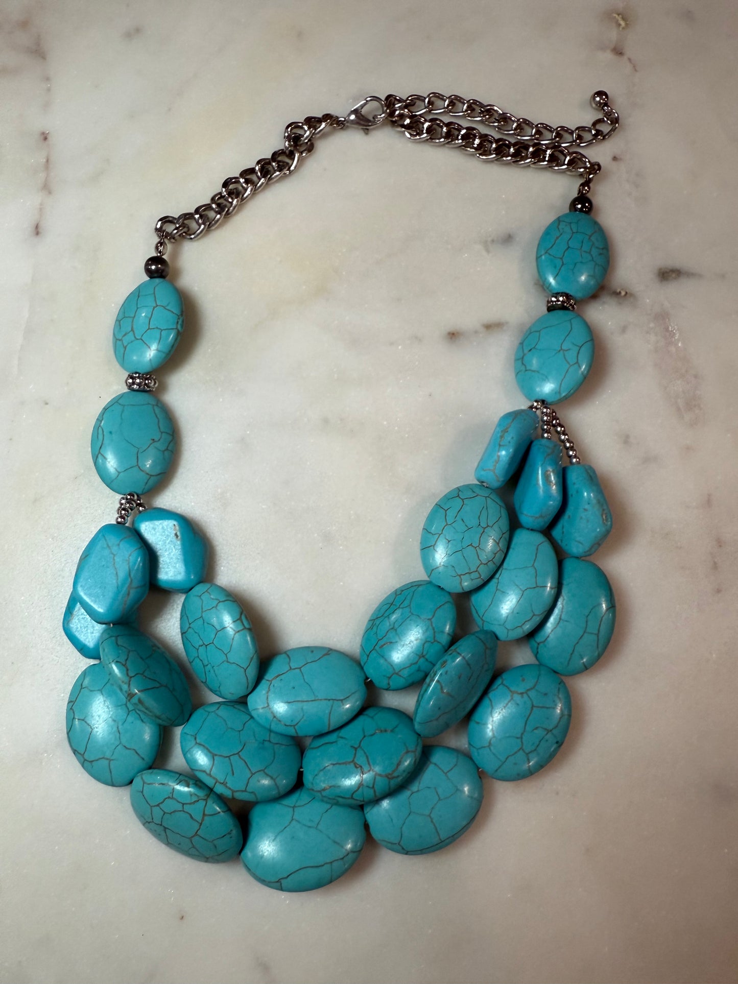 Delilah Chunky Layered Turquoise Necklace