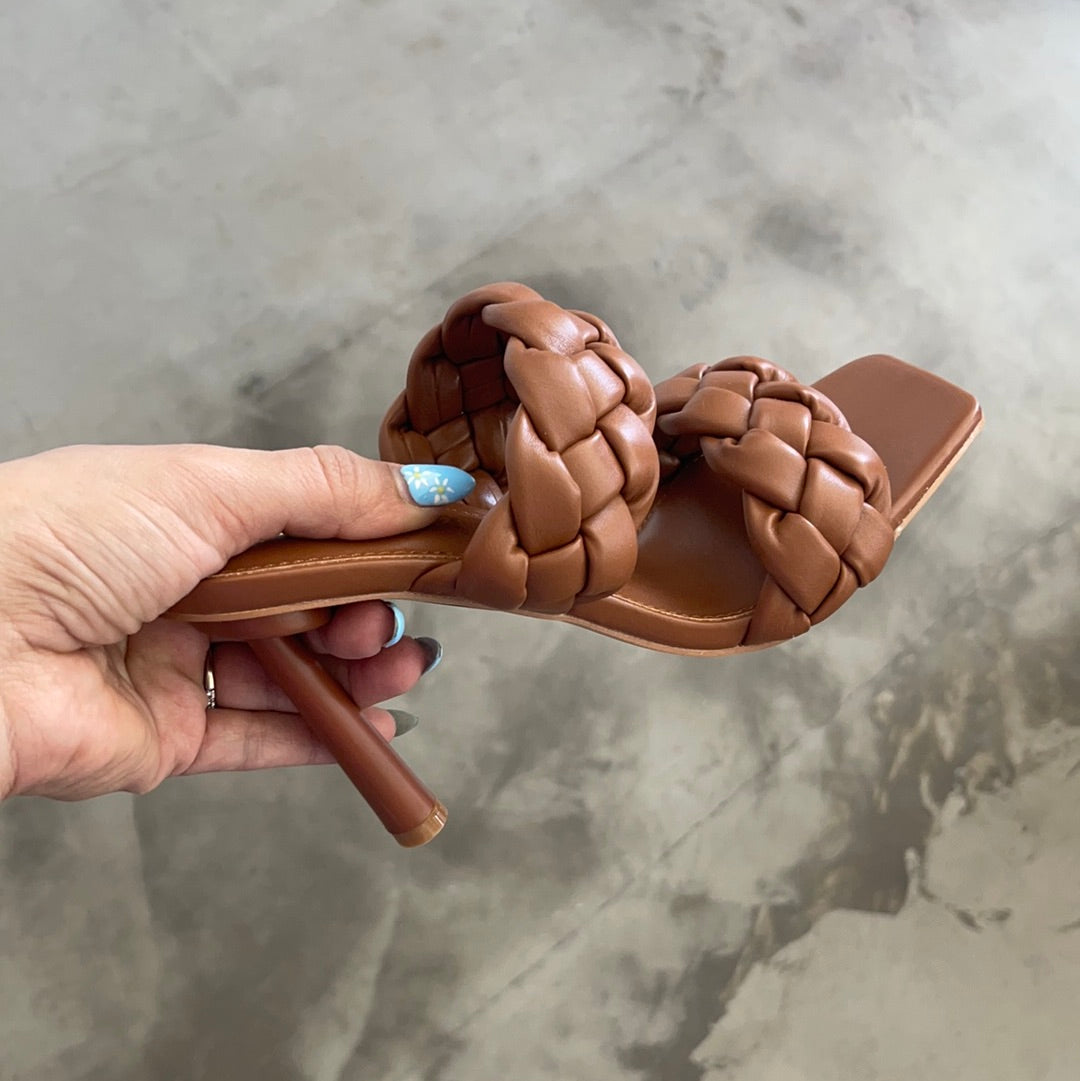 Aubrey Braided Honey Heel