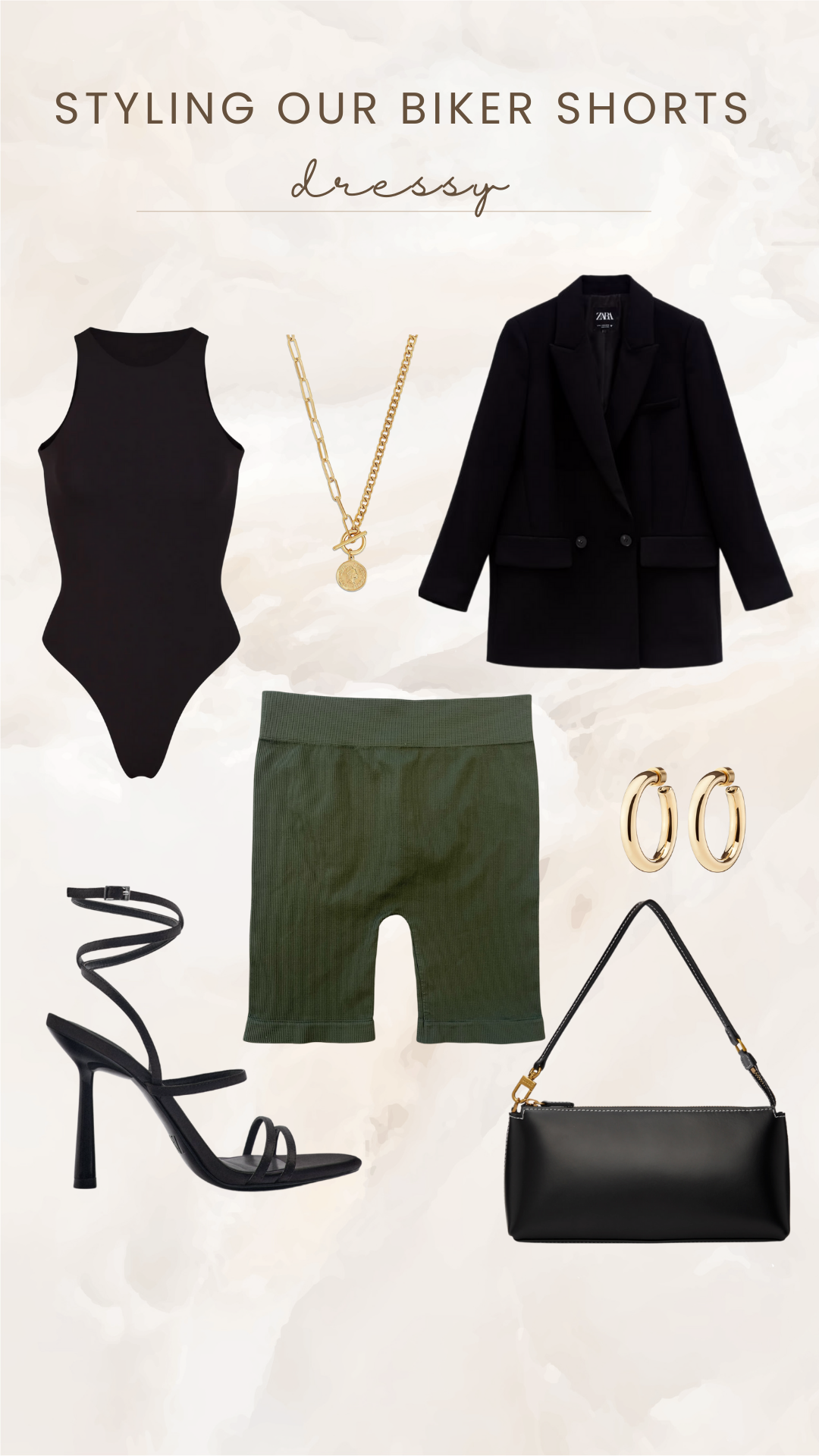 Squeeze Me Ribbed Biker Shorts