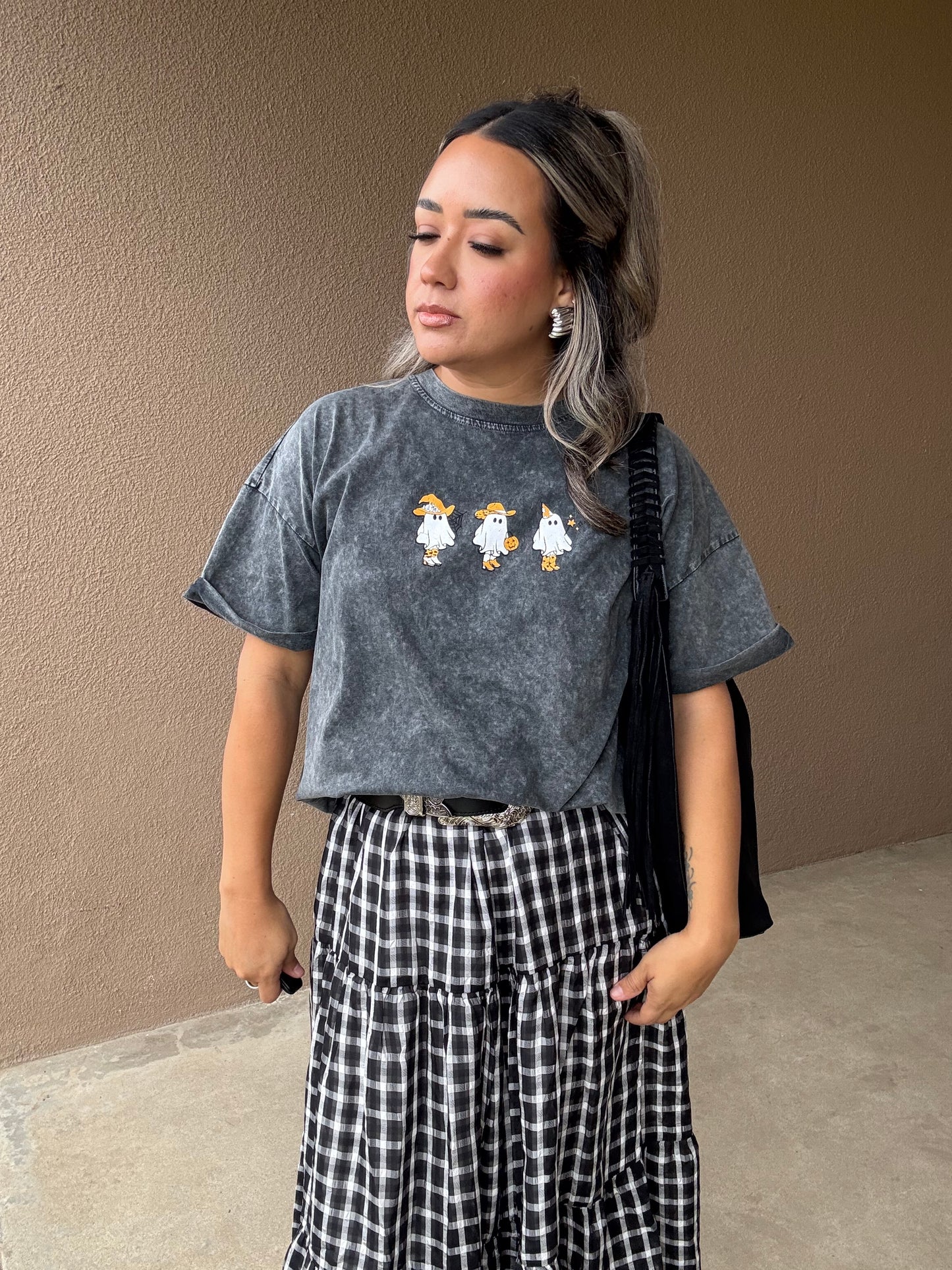 Ghostie Trio Acid Wash Tee