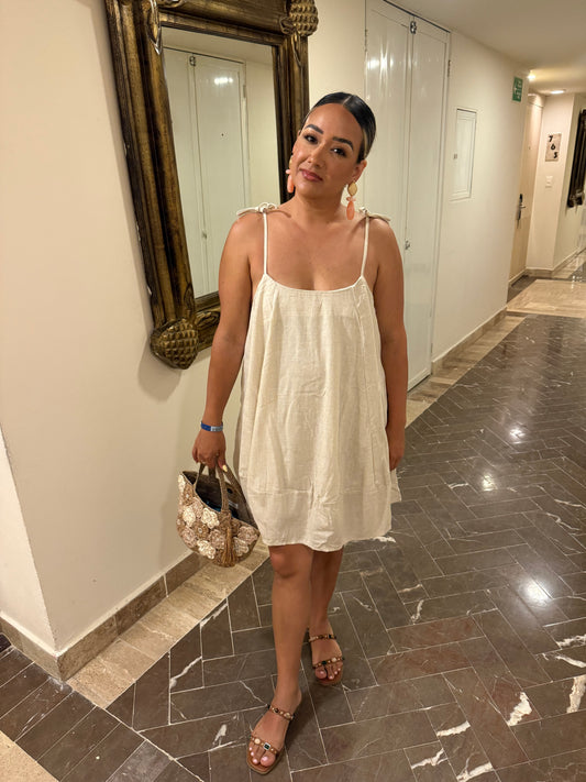Solecito Mini Linen Dress