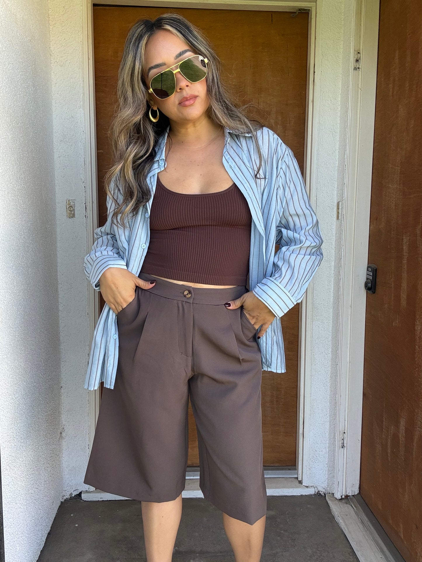 Palermo Pleated Front Culotte Pants